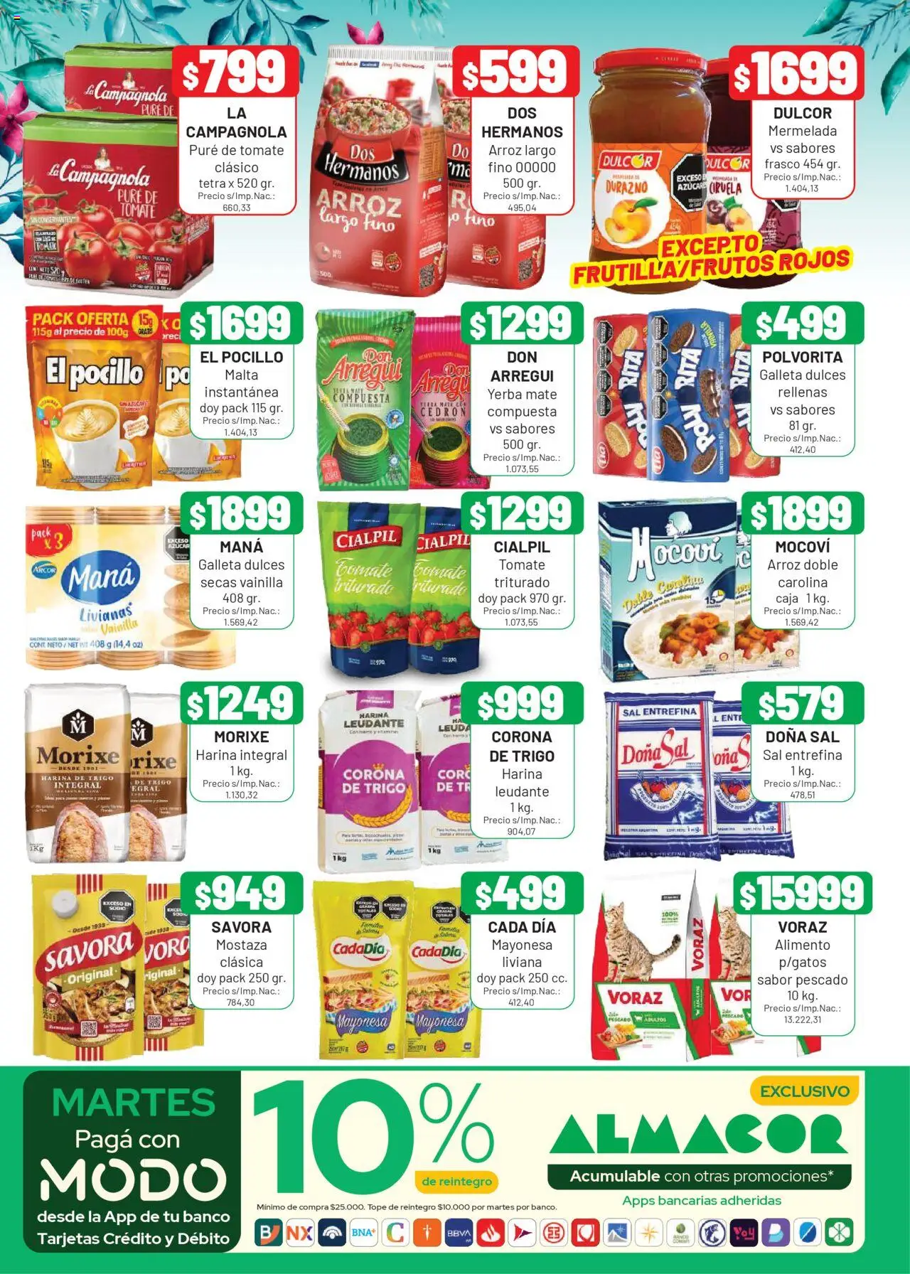 Almacor - Catálogo │ válido desde el 11.09.2025 | Página: 6 | Productos: Harina, Yerba, Sal, Frasco