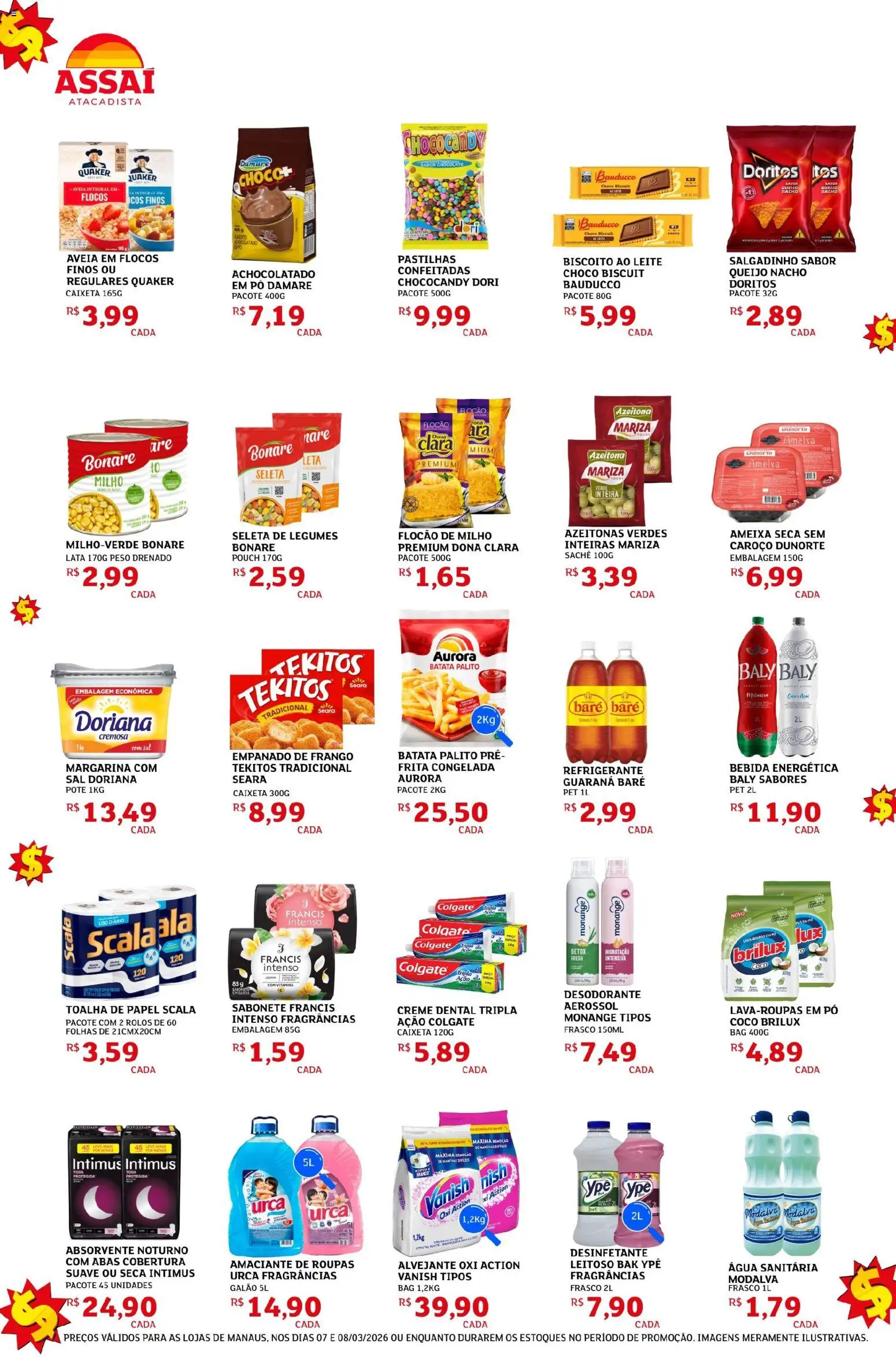 Assaí Atacadista Folheto - válido de 07.03.2026 | Página: 2 | Produtos: Coco, Alvejante, Achocolatado, Bebida