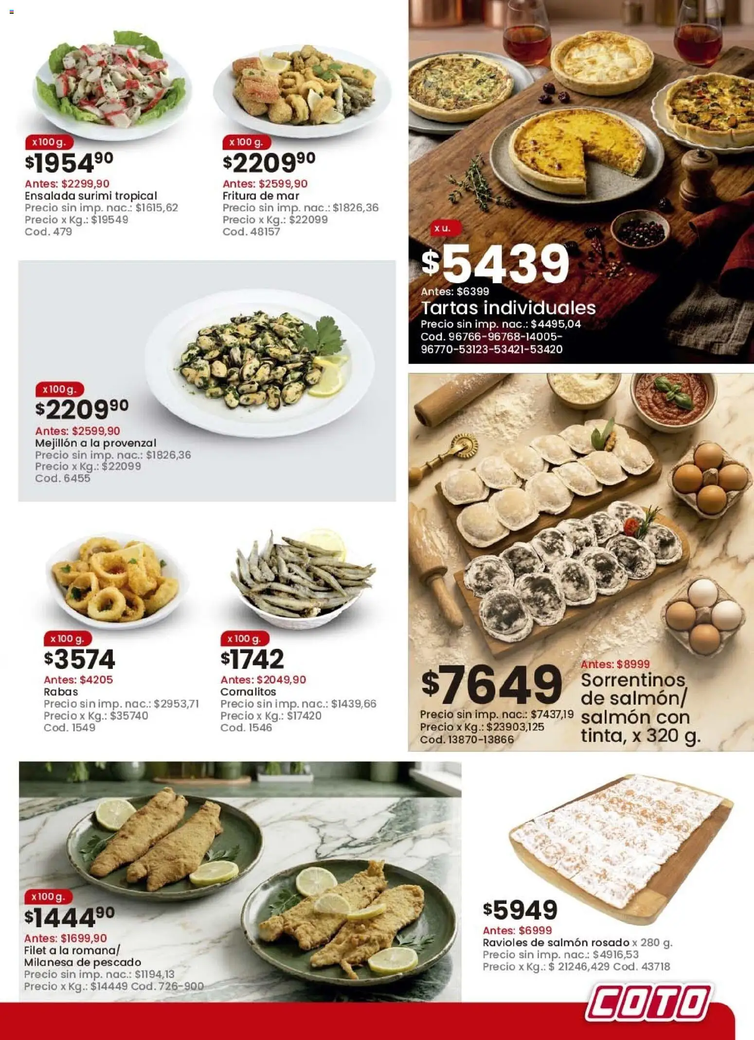 Coto - Ofertas │ válido desde el 23.03.2026 | Página: 7 | Productos: Ensalada, Milanesa, Pescado, Provenzal