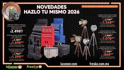 Vista previa de La Comer folleto, nuevo folleto de la tienda, válido en México a partir del 25.03.2026