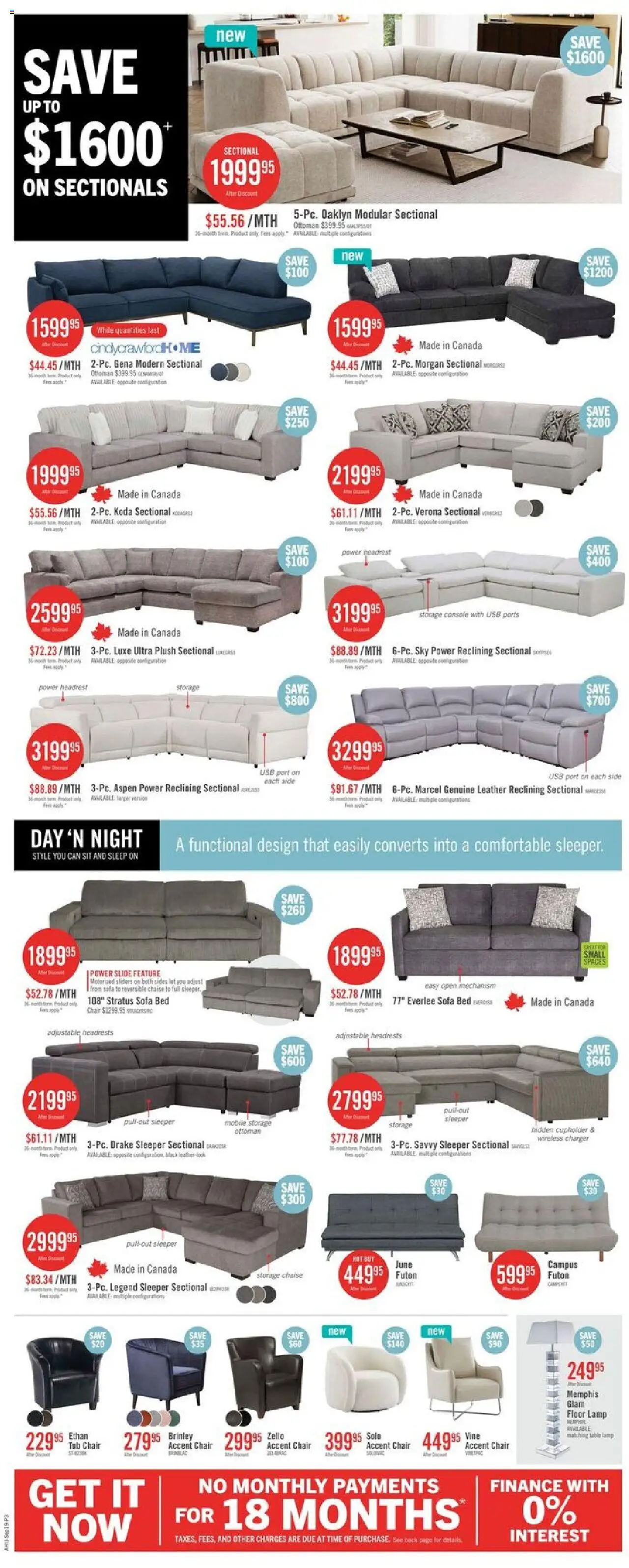 The Brick flyer valid from 19.09.2025 | Page: 5 | Products: Bed, Sofa, Chair, Lamp