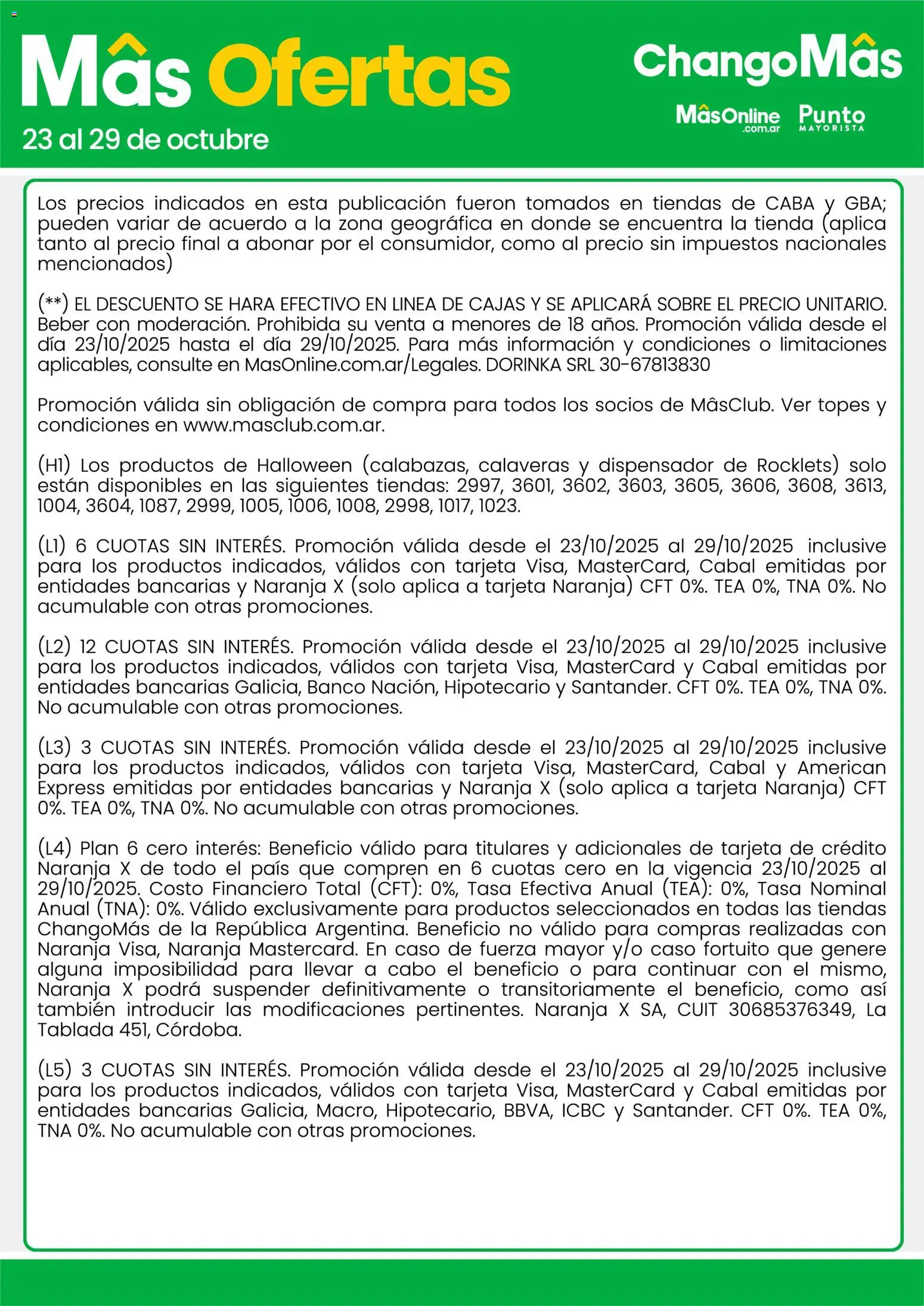 Punto Mayorista catálogo │ válido desde el 23.10.2025 | Página: 13 | Productos: Caso, Banco, Sobre