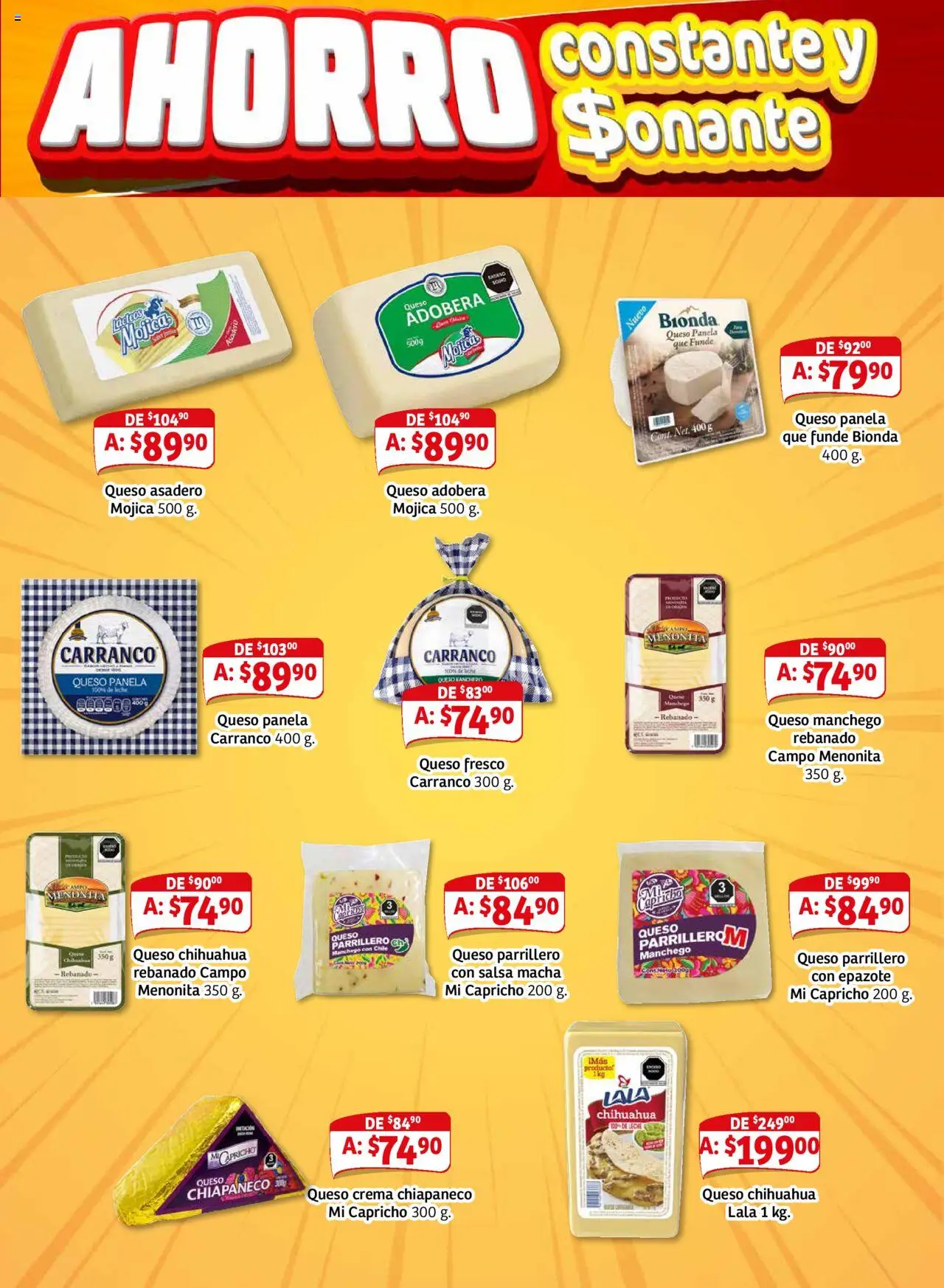 Nuevas ofertas de Soriana válidas en toda la República Mexicana desde el 28.08.2025. ¡Encuentra las mejores ofertas en Soriana - Pesito Valedor Mercado: Camp, Chia, Oax, Q. Roo, Tab, Yuc! | Página: 18 | Productos: Queso crema, Crema, Queso
