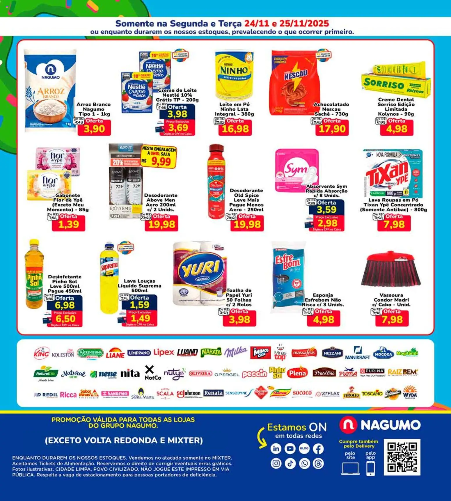 Nagumo Folheto - válido de 24.11.2025 | Página: 2 | Produtos: Pó, Desodorante, Achocolatado, Cabo