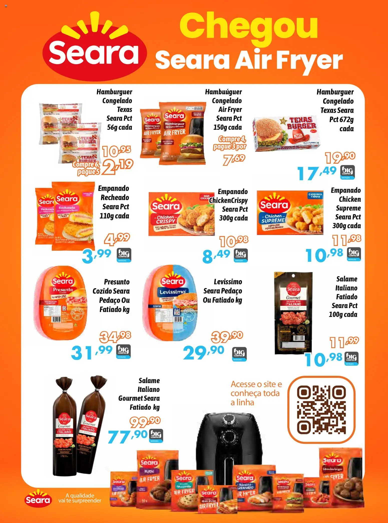 Big Compra Folheto - válido de 07.01.2026 | Página: 6 | Produtos: Air fryer, Salame, Presunto, Frango
