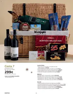 Vista previa de El Corte Inglés - Catálogo Cestas Navidad 2025, nuevo folleto de la tienda, válido en México a partir del 03.10.2025 | Página: 36 | Productos: Estuche, Chorizo, Botella, Whisky