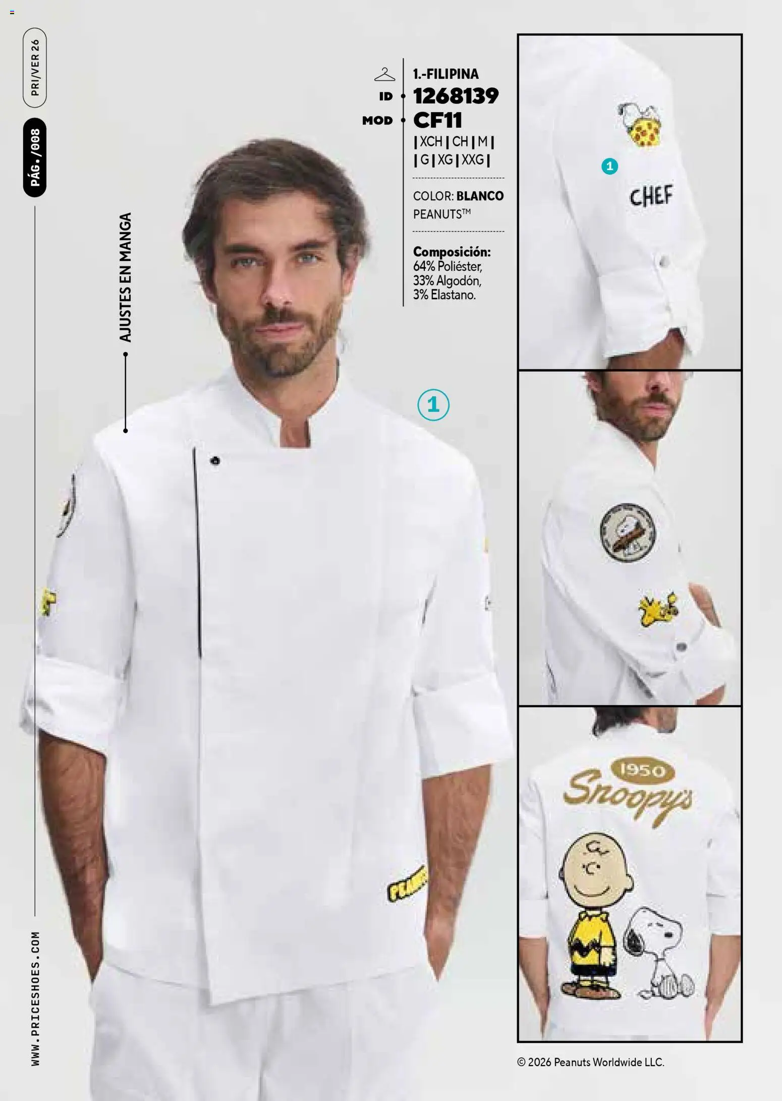 Nuevas ofertas de Price Shoes válidas en toda la República Mexicana desde el 01.03.2026. ¡Encuentra las mejores ofertas en Price Shoes catálogo Med Chef! | Página: 8 | Productos: Manga