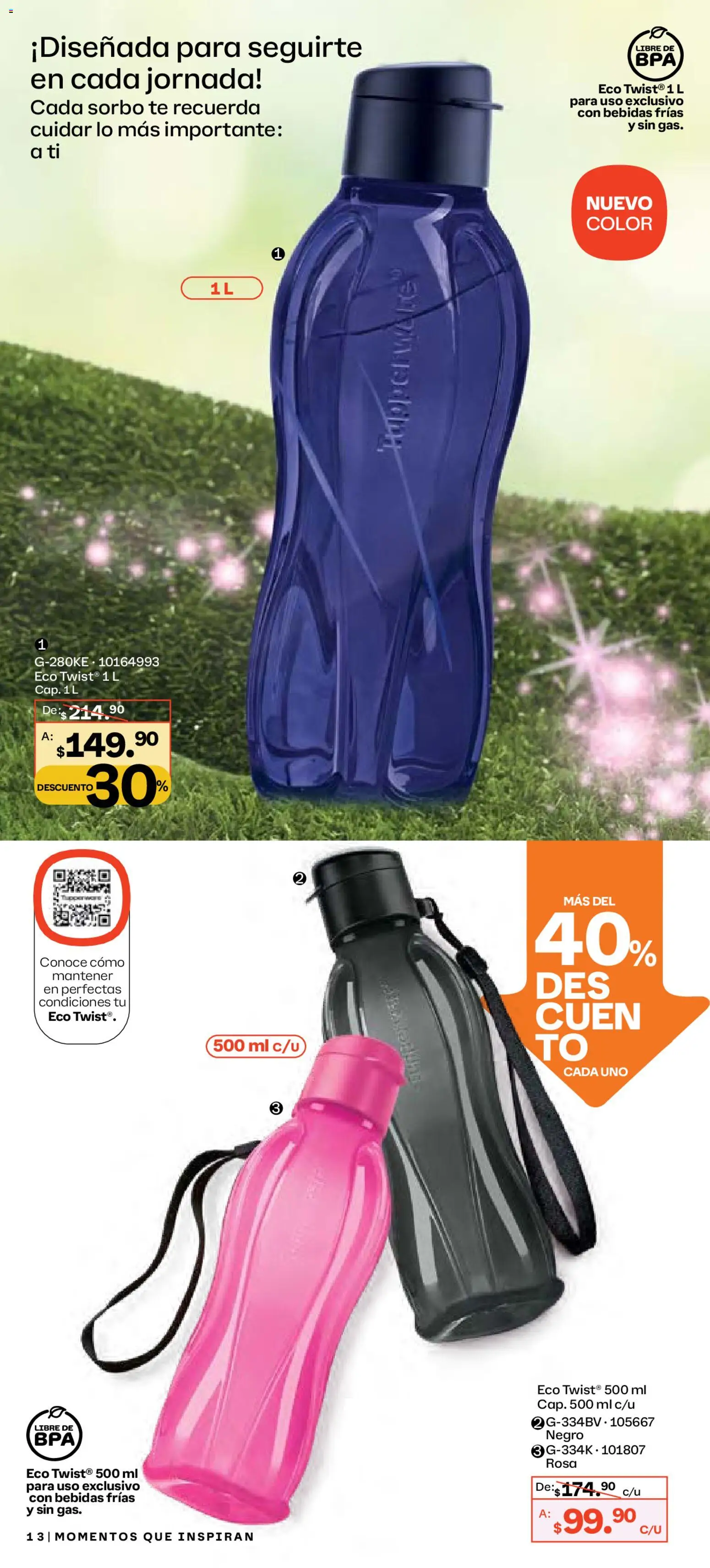 Nuevas ofertas de Tupperware válidas en toda la República Mexicana desde el 29.12.2025. ¡Encuentra las mejores ofertas en Tupperware catálogo! | Página: 13 | Productos: Té