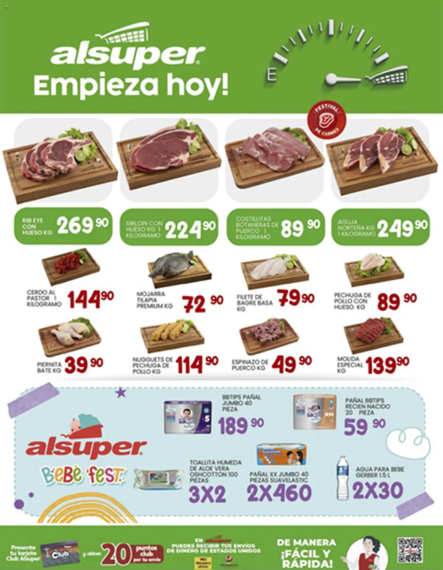 Nuevas ofertas de Alsuper válidas en toda la República Mexicana desde el 02.01.2026. ¡Encuentra las mejores ofertas en Alsuper folleto Laguna! | Página: 8 | Productos: Pollo, Agua, Cerdo