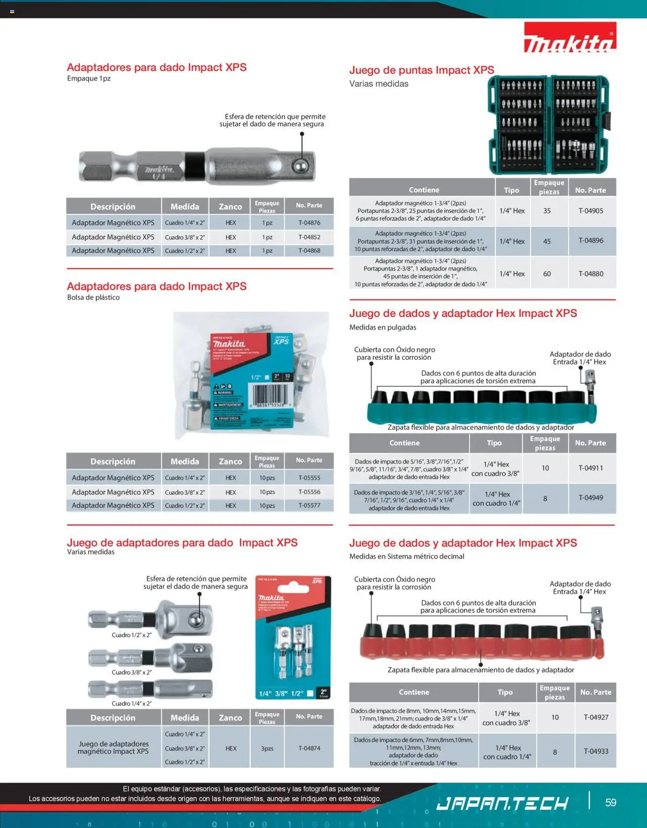 Nuevas ofertas de Makita válidas en toda la República Mexicana desde el 07.10.2024. ¡Encuentra las mejores ofertas en Makita catálogo Líneas de Ensamble! | Página: 59 | Productos: Cuadro, Juego, Adaptador, Flexible
