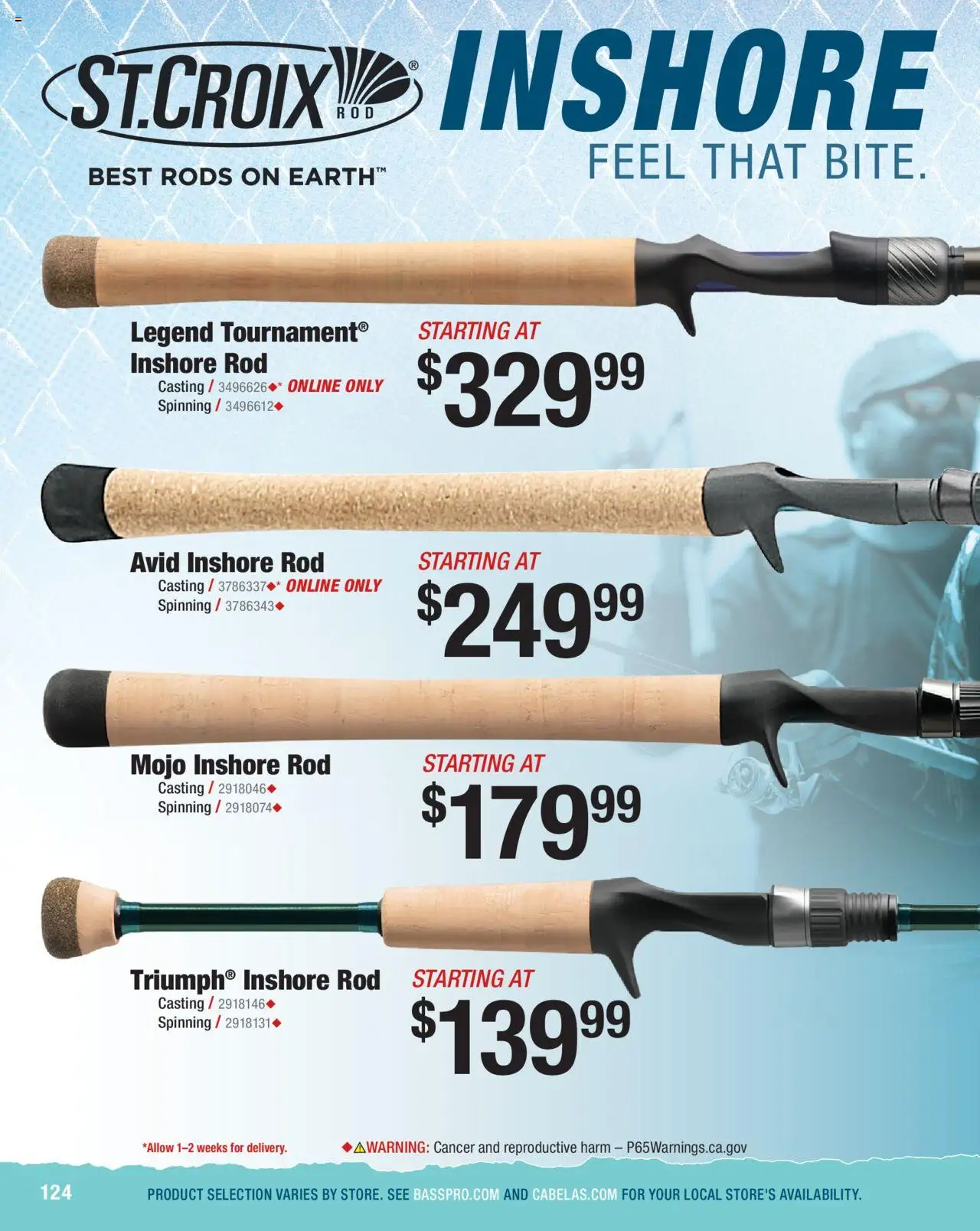 Cabela's Saltwater Specialist 25 - valid from 01.01.2025 | Page: 124 | Products: Rod