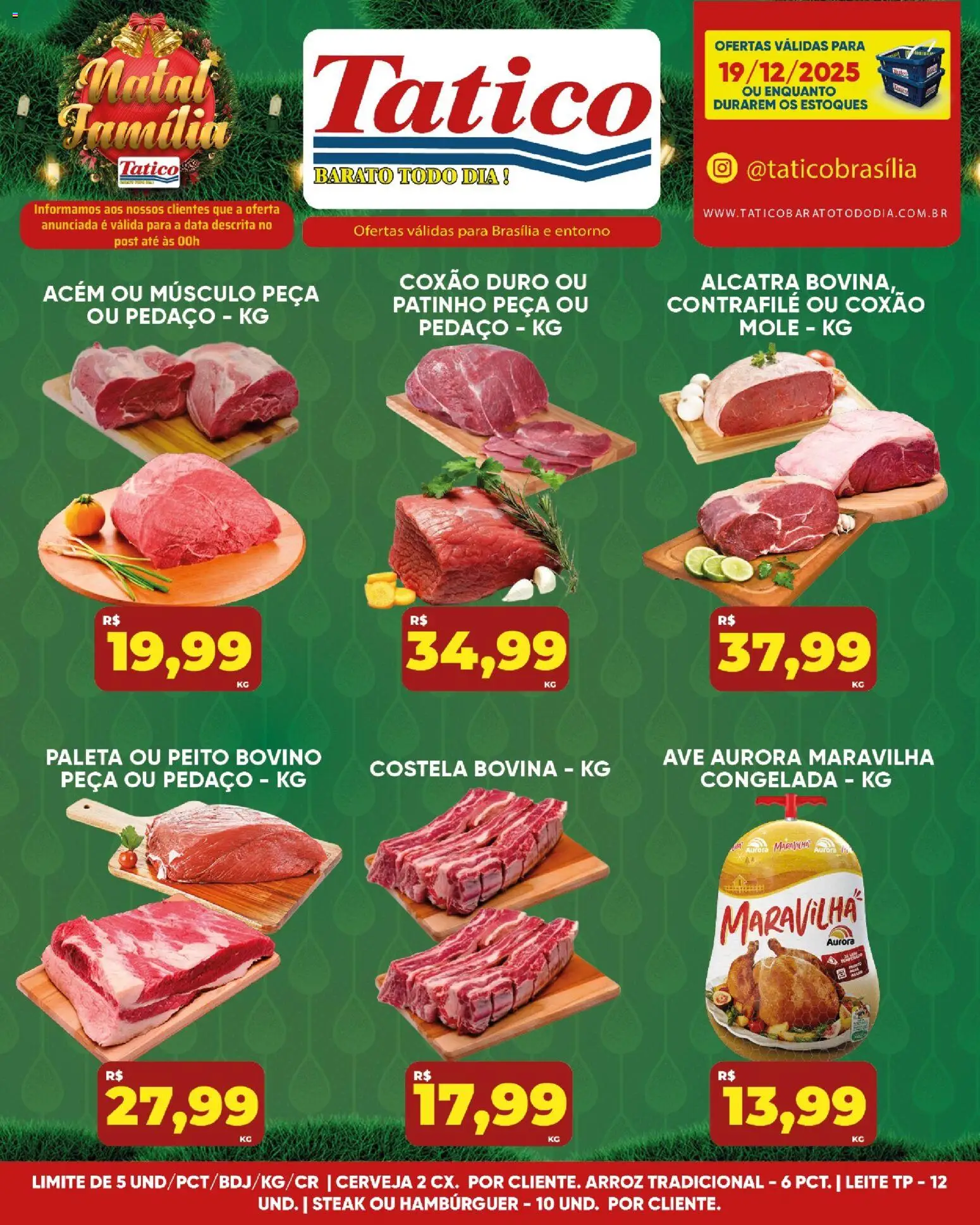 Tatico Folheto - válido de 20.12.2025 | Página: 30 | Produtos: Acém, Cerveja, Arroz, Hambúrguer
