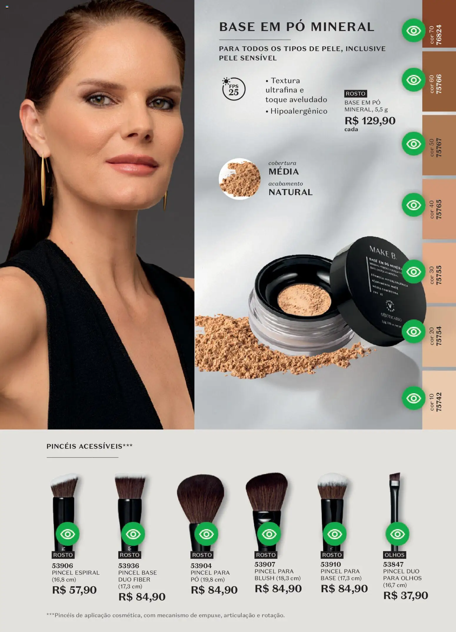 O Boticário Folheto - válido de 26.12.2025 | Página: 119 | Produtos: Pó, Blush, Pincel, Base