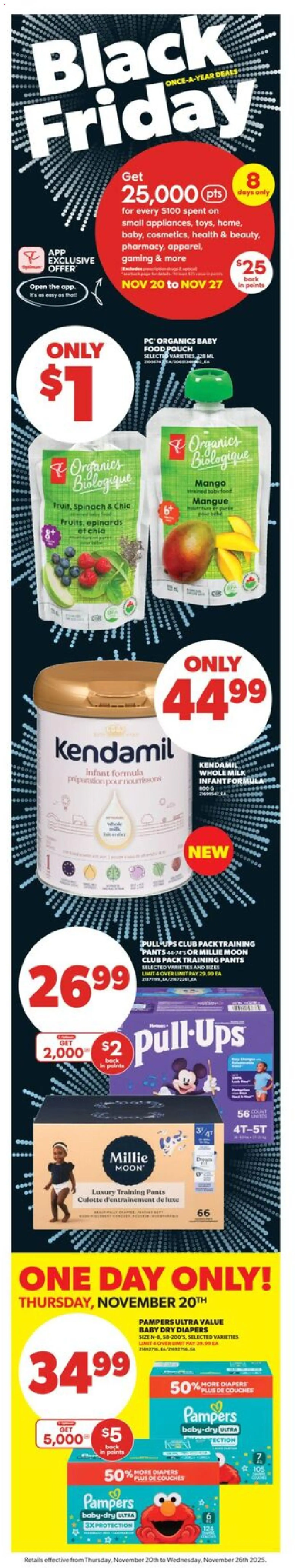 Real Canadian Superstore flyer valid from 20.11.2025 | Page: 2 | Products: PC, Milk, Pants