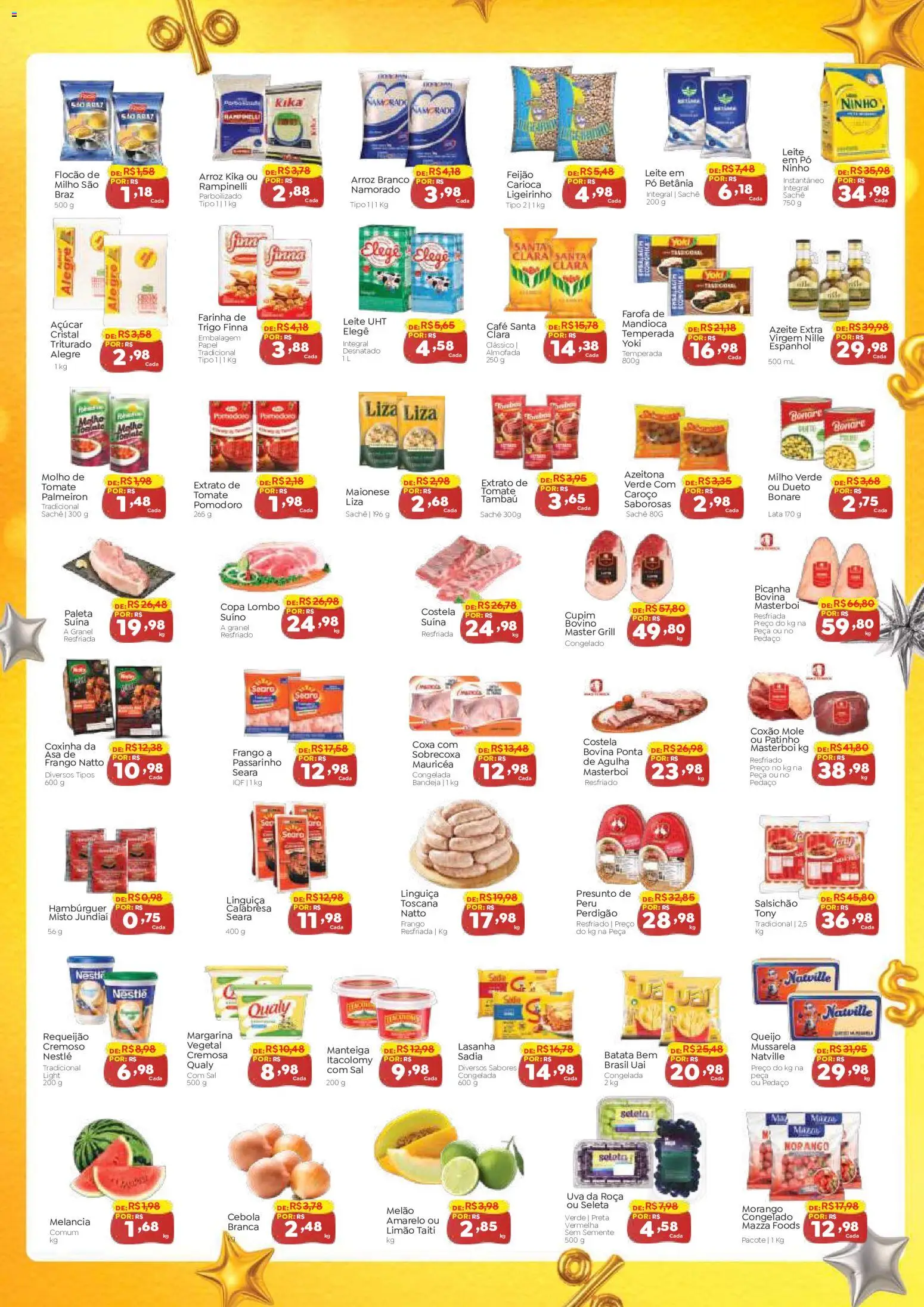 Novo Atacarejo Folheto - válido de 26.12.2025 | Página: 3 | Produtos: Picanha, Lombo, Mussarela, Margarina