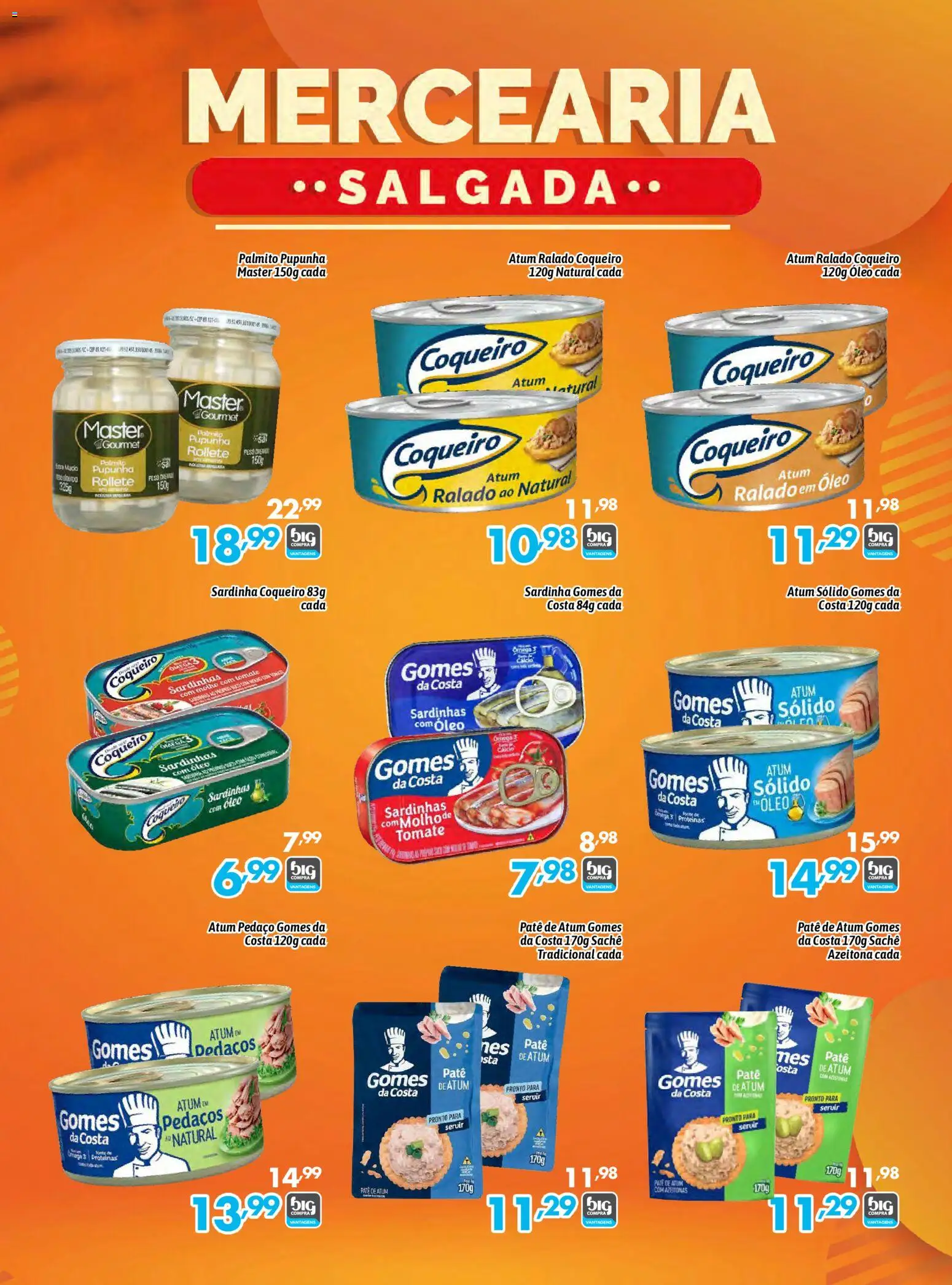 Big Compra Folheto - válido de 07.03.2026 | Página: 8 | Produtos: Ômega 3, Óleo, Gomes da costa, Sardinha