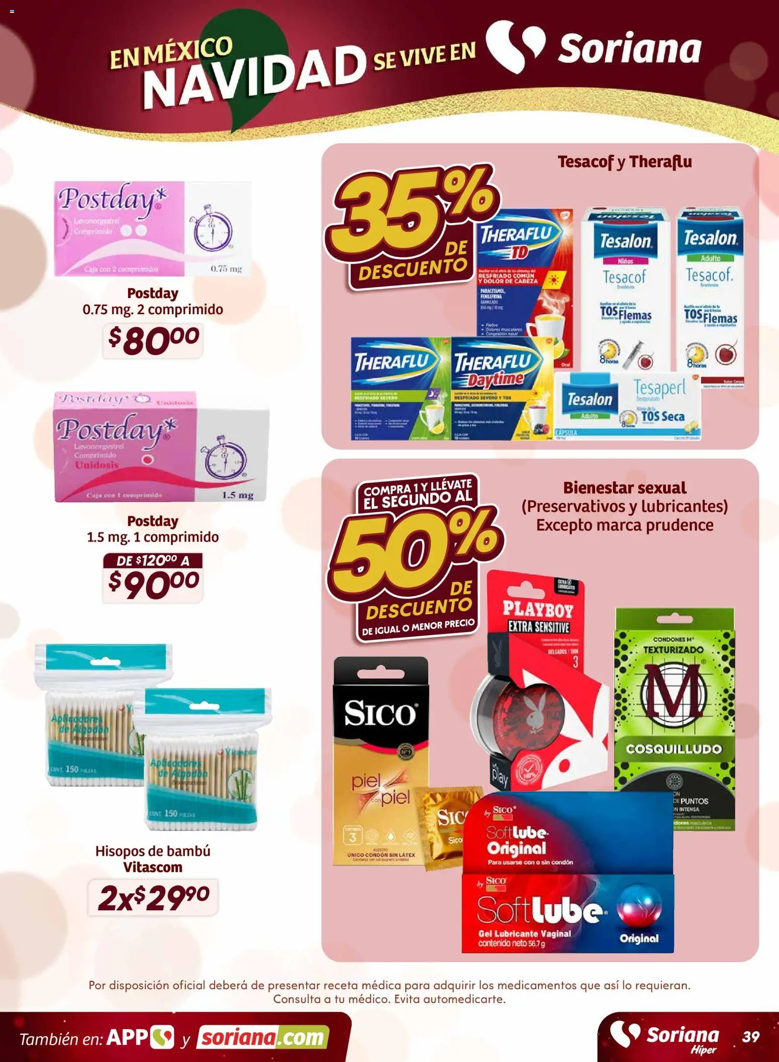 Nuevas ofertas de Soriana válidas en toda la República Mexicana desde el 27.11.2025. ¡Encuentra las mejores ofertas en Soriana - Preciazazaso Híper: Ags, Col, Gto, Jal, Mich! | Página: 40 | Productos: Preservativos