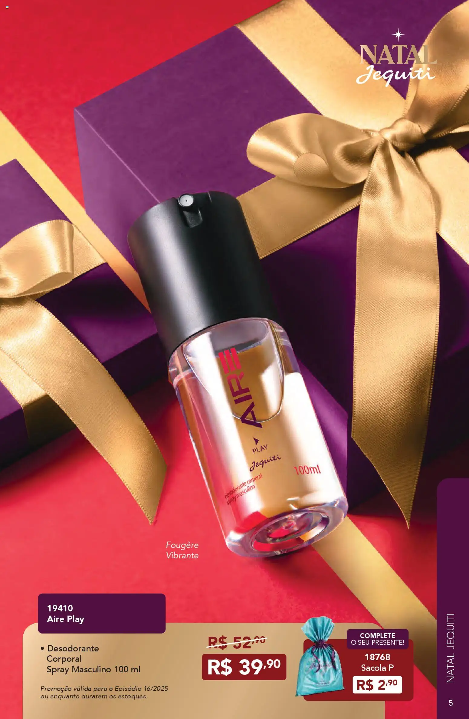 Jequiti Folheto - válido de 11.11.2025 | Página: 5 | Produtos: Desodorante, Nata