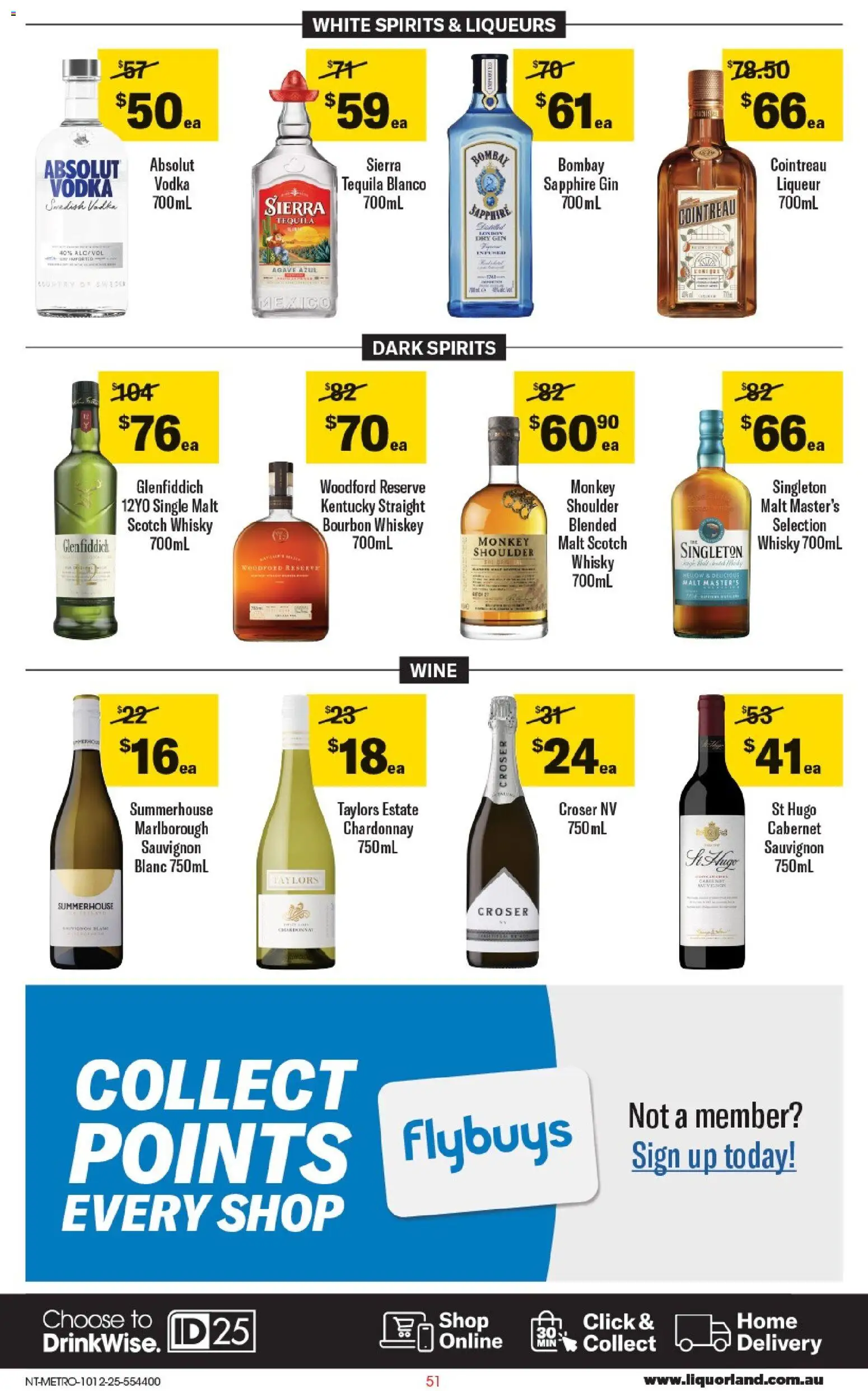 Coles catalogue - valid from 10.12.2025 | Page: 52 | Products: Bourbon, Gin, Vodka, Scotch