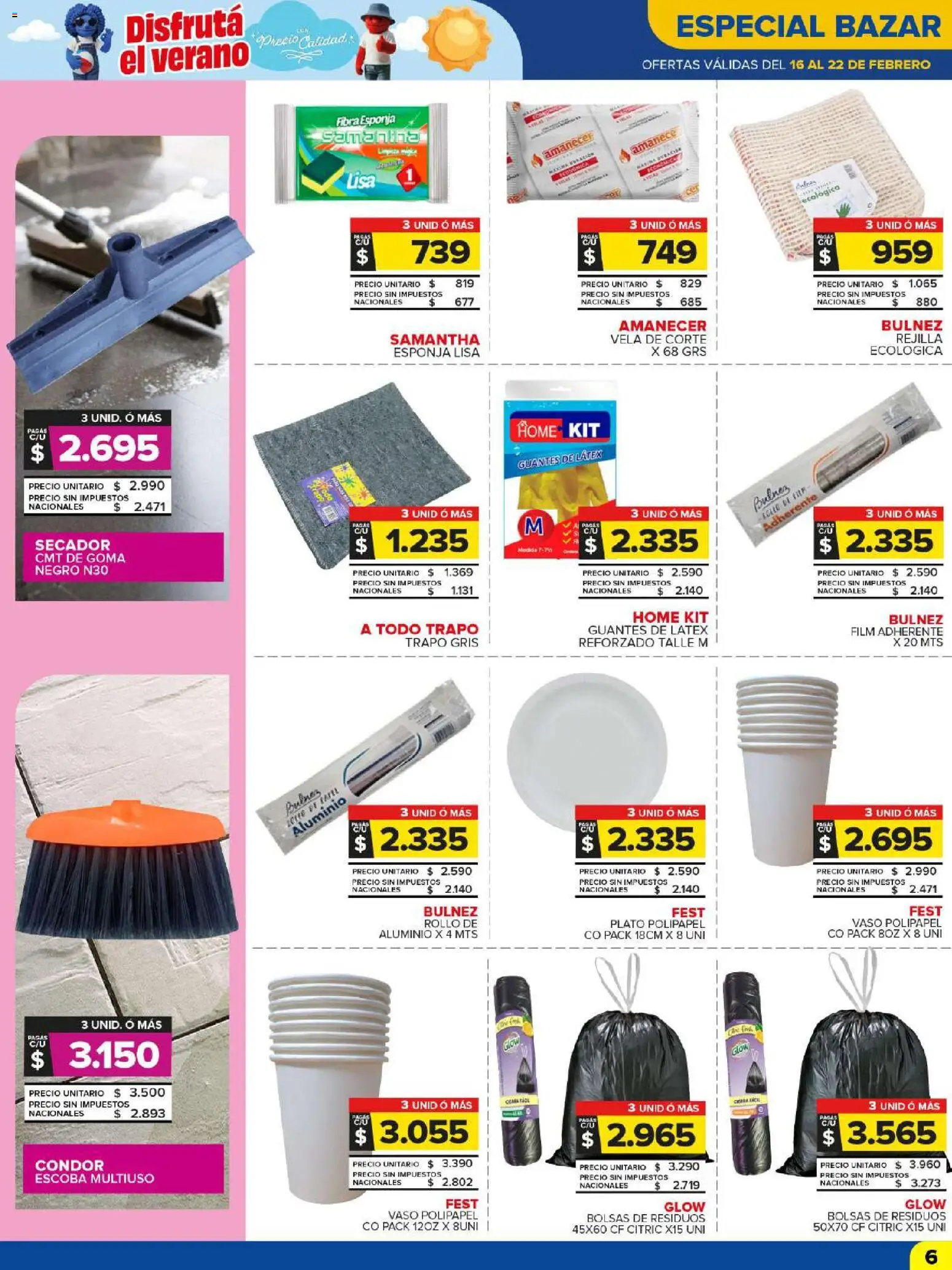 Carrefour Maxi catálogo │ válido desde el 16.02.2026 | Página: 8 | Productos: Vela, Rejilla, Esponja, Guantes