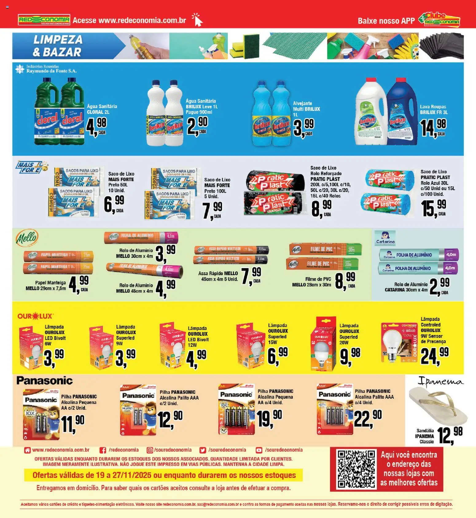 RedEconomia Folheto - válido de 19.11.2025 | Página: 22 | Produtos: filme de PVC, Rolo, Manteiga, Água sanitária