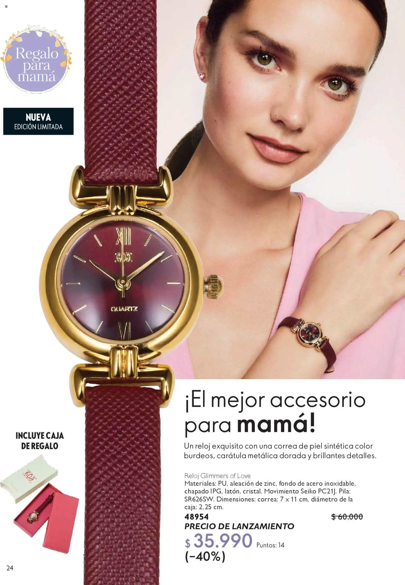 Oriflame Ofertas  │ válido desde el 18.04.2026 | Página: 24 | Productos: Caja, Pila, Reloj