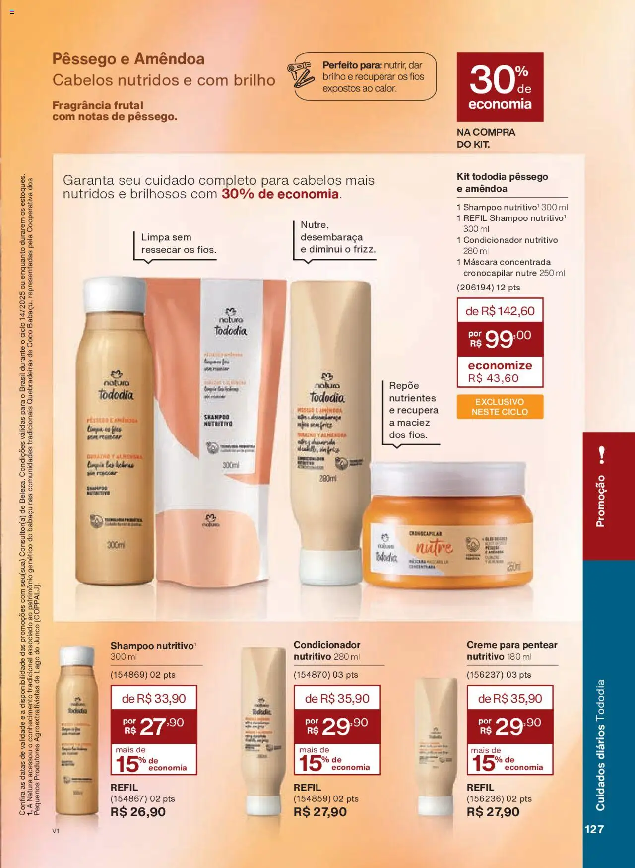 Natura Folheto - válido de 18.08.2025 | Página: 127 | Produtos: Coco, Shampoo, Creme, Creme para pentear