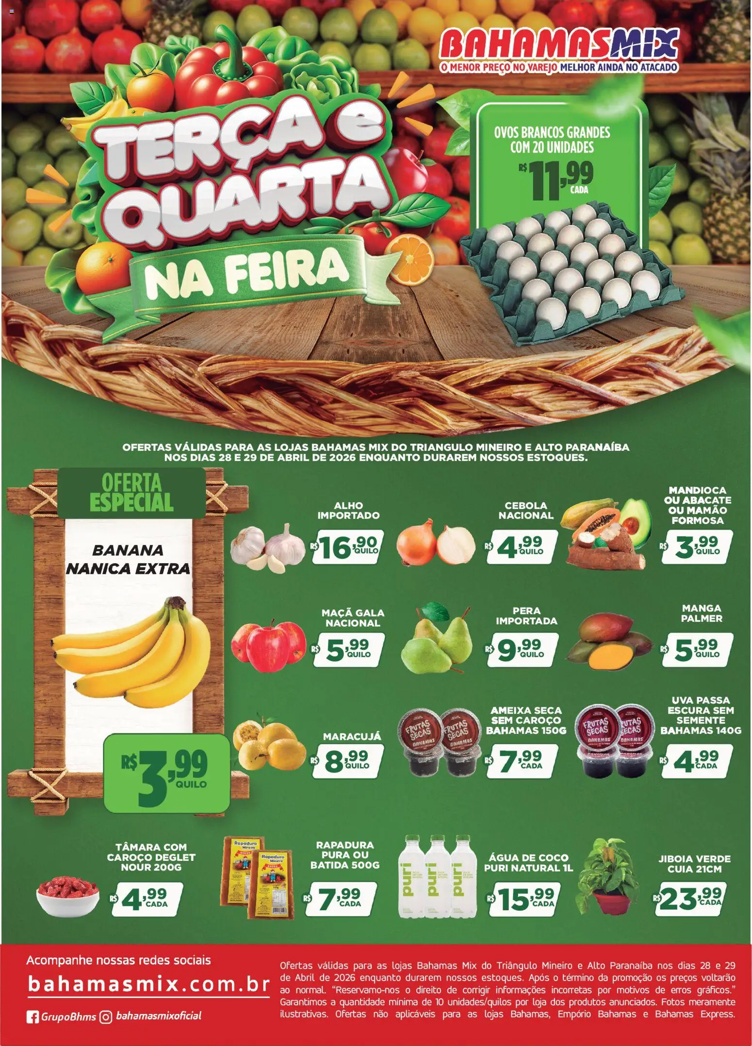 Bahamas Mix Folheto - válido de 28.04.2026 | Página: 1 | Produtos: Coco, Pera, Mamão, Ameixa