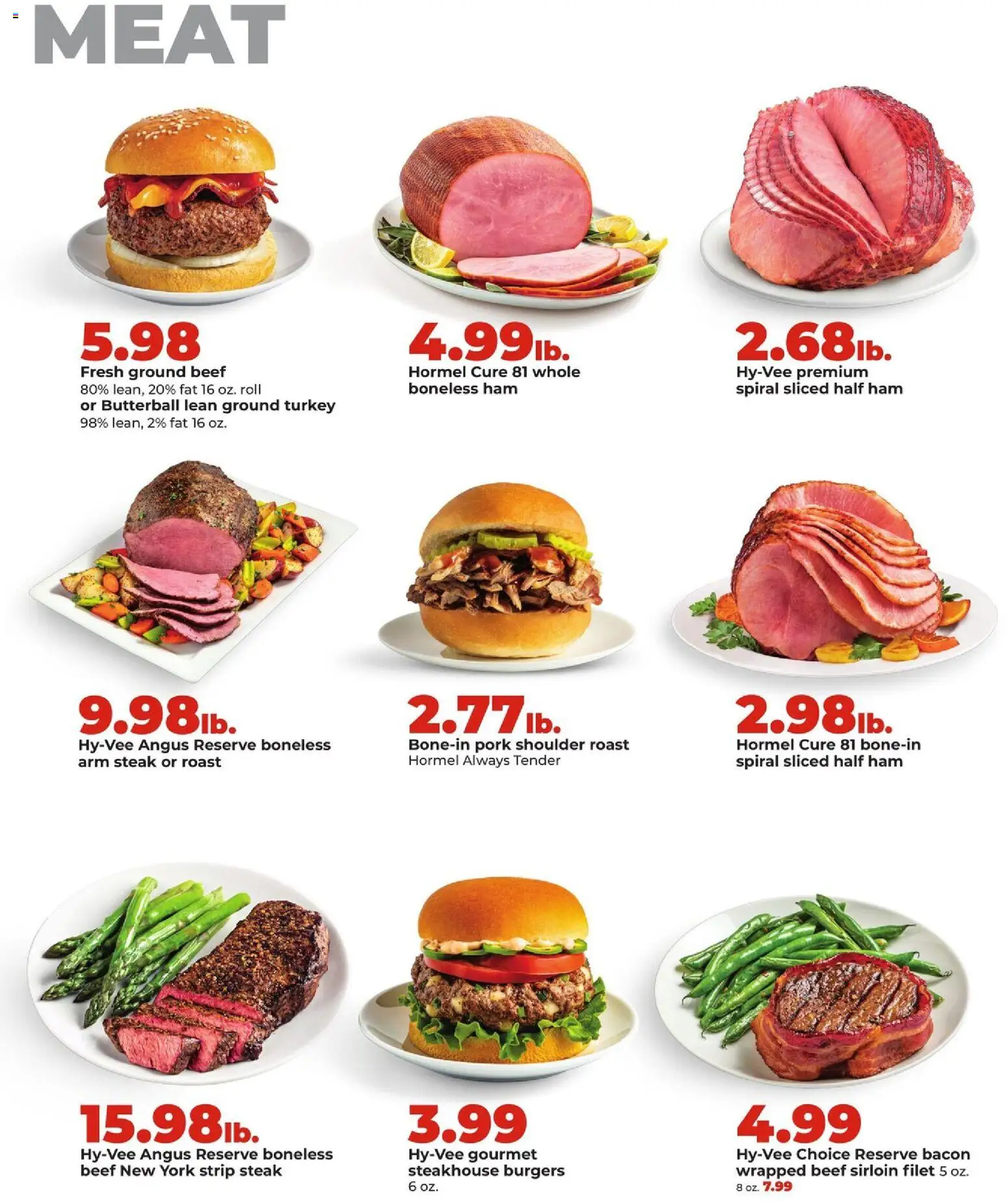 HyVee Weekly Ad - valid from 08.12.2025 | Page: 15 | Products: Ham, Pork, Beef