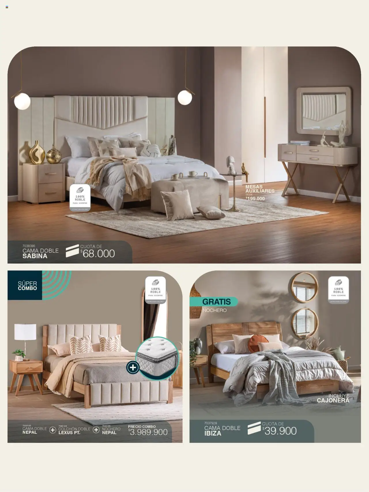 Muebles jamar revista - valida desde el 30.09.2025 | Página: 9 | Productos: Cama, Colchón, Cajonera