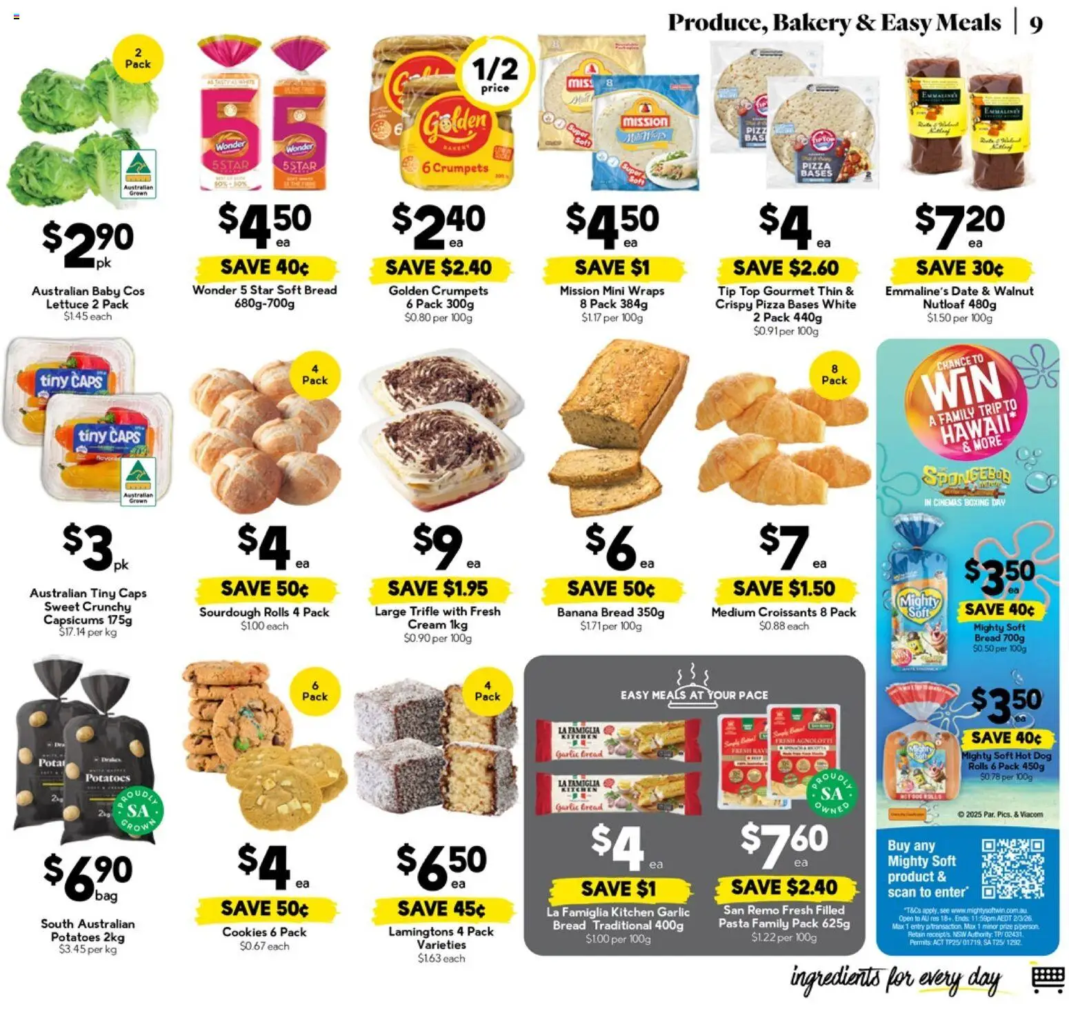 Drakes catalogue - valid from 19.11.2025 | Page: 9 | Products: Lettuce, Cream, Garlic, Bakery