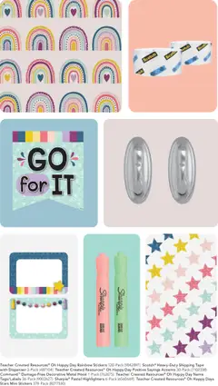 Preview of Office Depot weekly ads valid from 01.01.2025 | Page: 9 | Products: Stickers, Hook, Highlighter