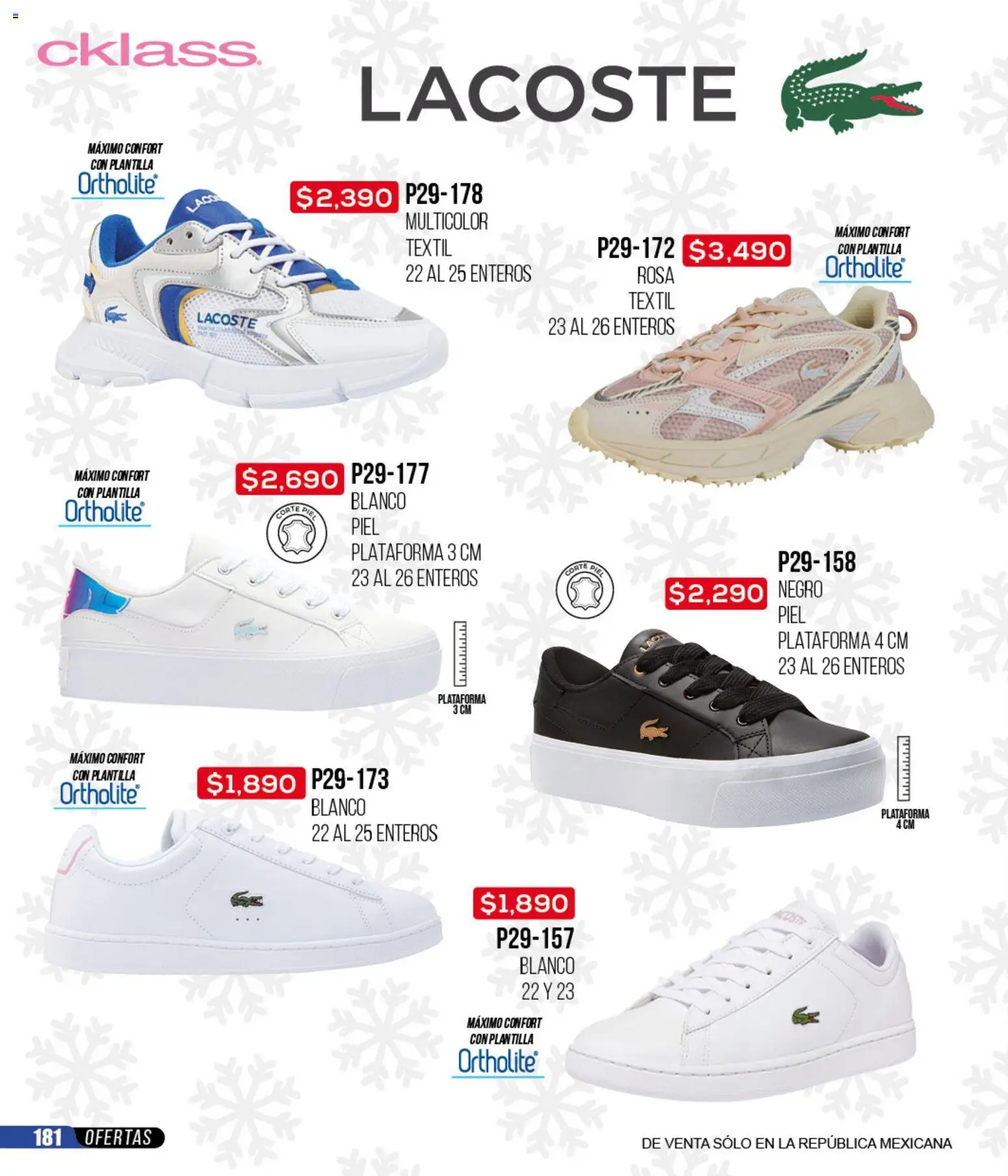 Nuevas ofertas de Cklass válidas en toda la República Mexicana desde el 12.01.2026. ¡Encuentra las mejores ofertas en Cklass catálogo Mega Ofertas Calzado! | Página: 182