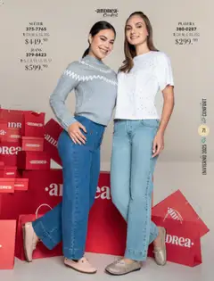 Vista previa de Andrea catálogo Invierno, nuevo folleto de la tienda, válido en México a partir del 26.11.2025 | Página: 71 | Productos: Suéter, Playera