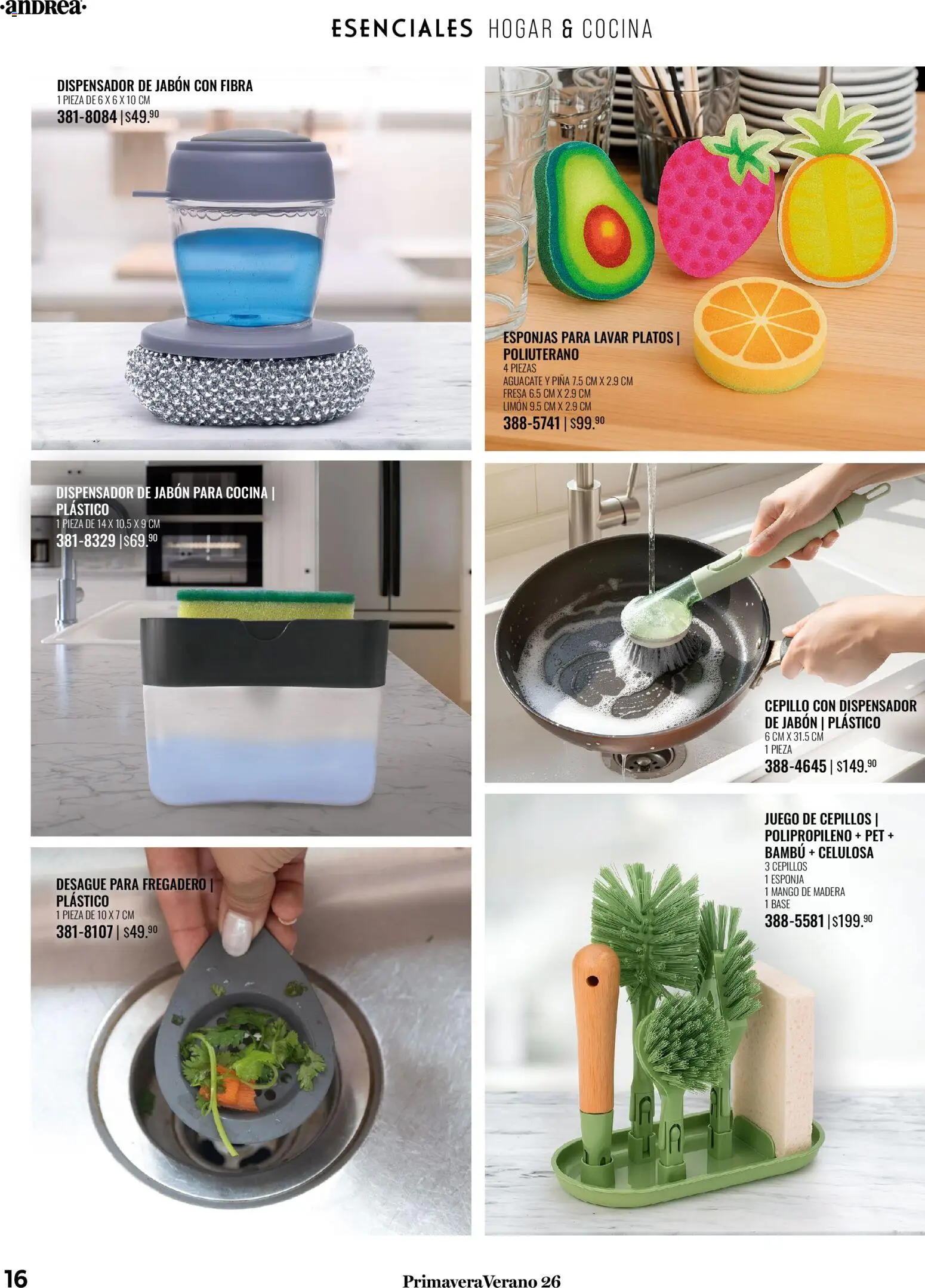 Nuevas ofertas de Andrea válidas en toda la República Mexicana desde el 25.01.2026. ¡Encuentra las mejores ofertas en Andrea catálogo Tu hogar esta primavera! | Página: 16