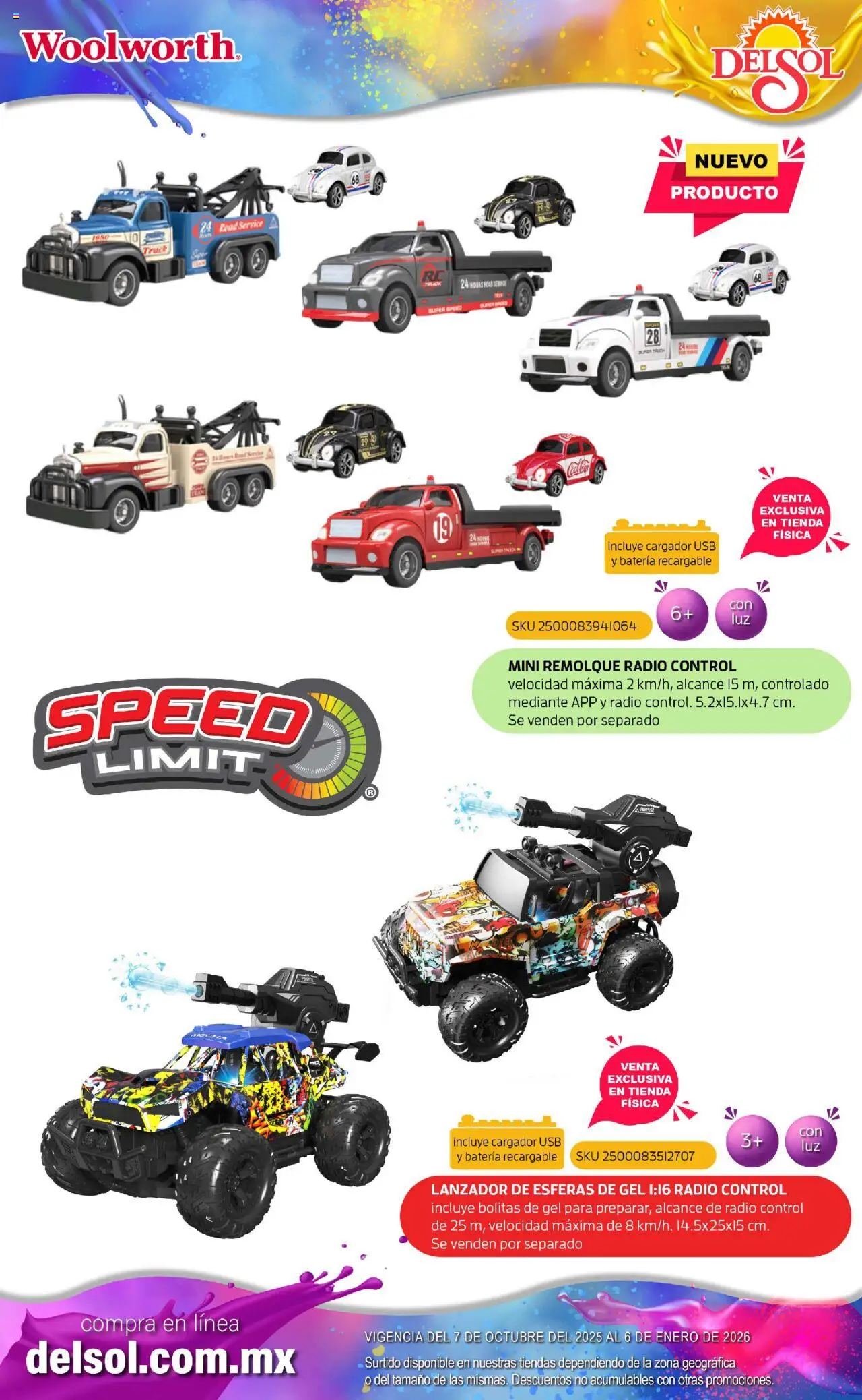 Nuevas ofertas de Del Sol y Woolworth válidas en toda la República Mexicana desde el 07.10.2025. ¡Encuentra las mejores ofertas en Del Sol y Woolworth - Catálogo Castillo Del Juguete! | Página: 178 | Productos: Usb, Radio, Cargador, Batería