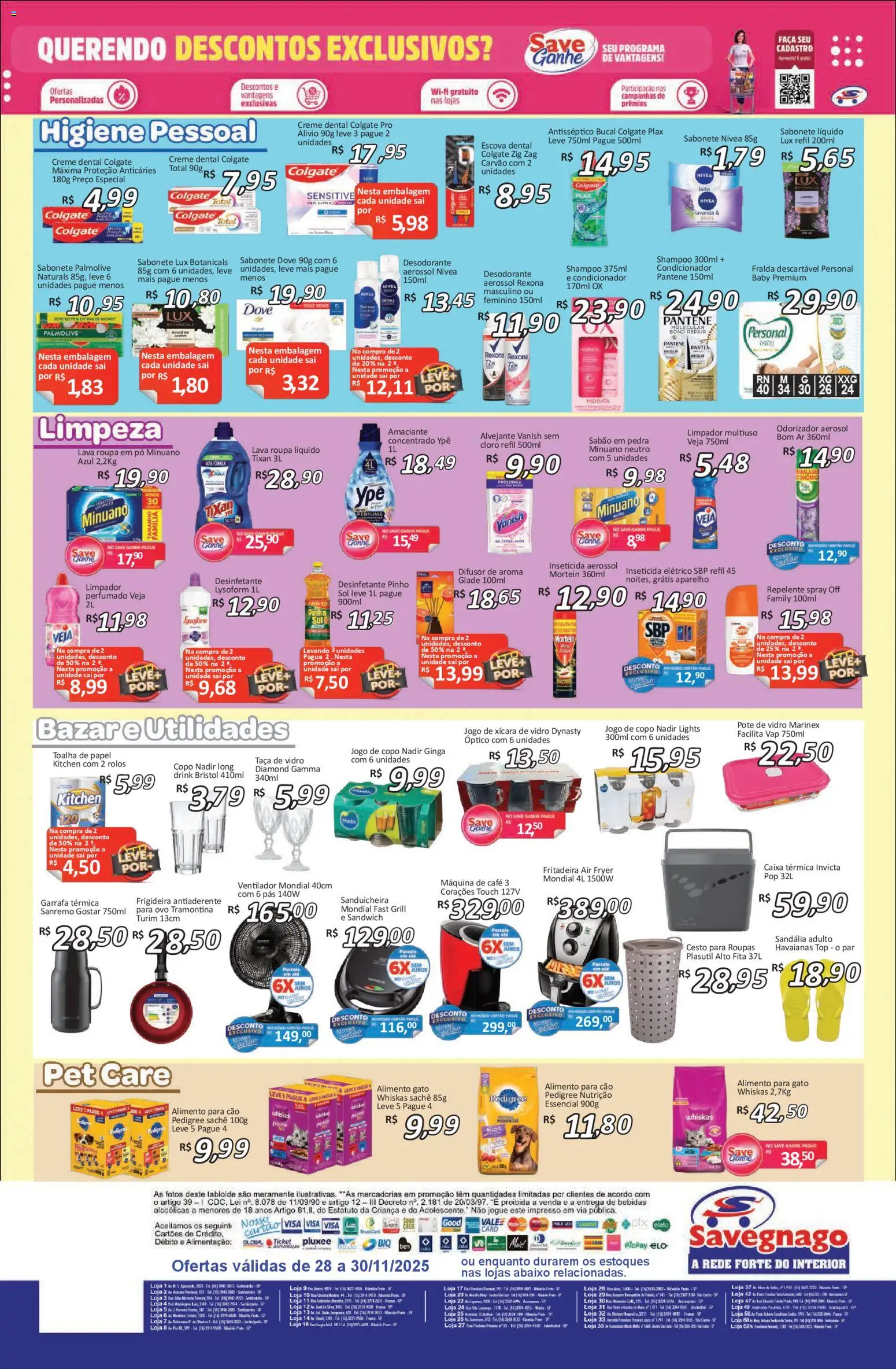 Savegnago Folheto - válido de 28.11.2025 | Página: 4 | Produtos: Máquina de café, Pó, Fita, Sabonete líquido