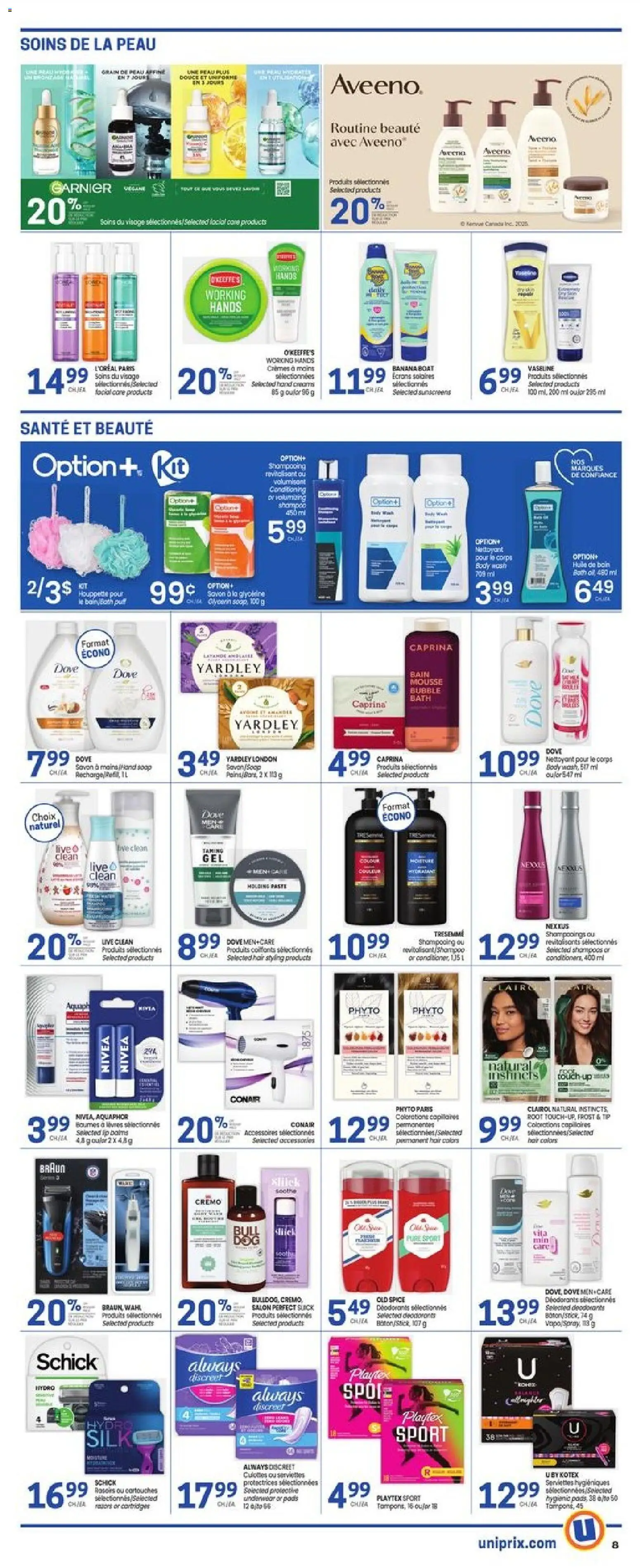 Uniprix flyer valid from 27.11.2025 | Page: 7 | Products: Conditioner, Soap, Body wash, Bath