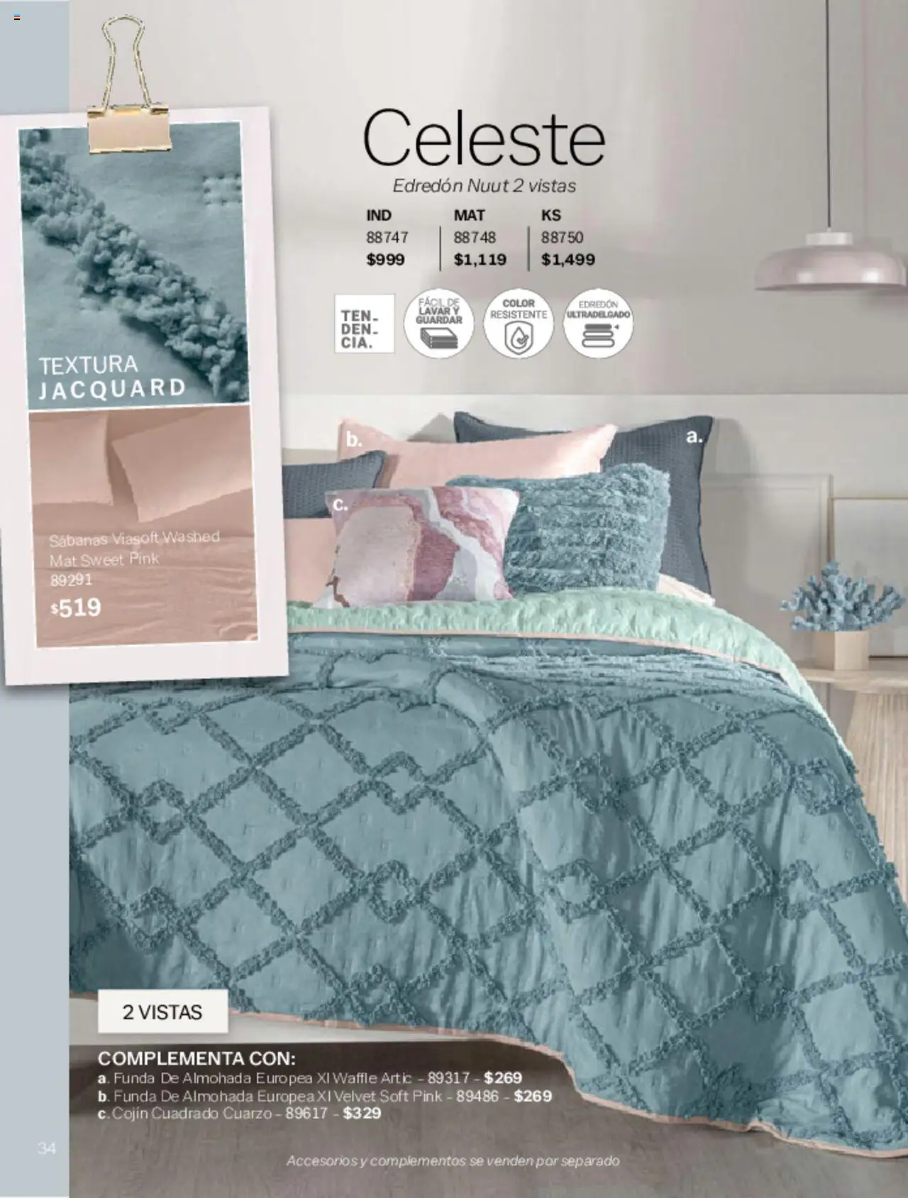 Nuevas ofertas de Vianney válidas en toda la República Mexicana desde el 07.03.2025. ¡Encuentra las mejores ofertas en Vianney catálogo Primavera! | Página: 36 | Productos: Funda, Funda de almohada, Almohada, Sabanas