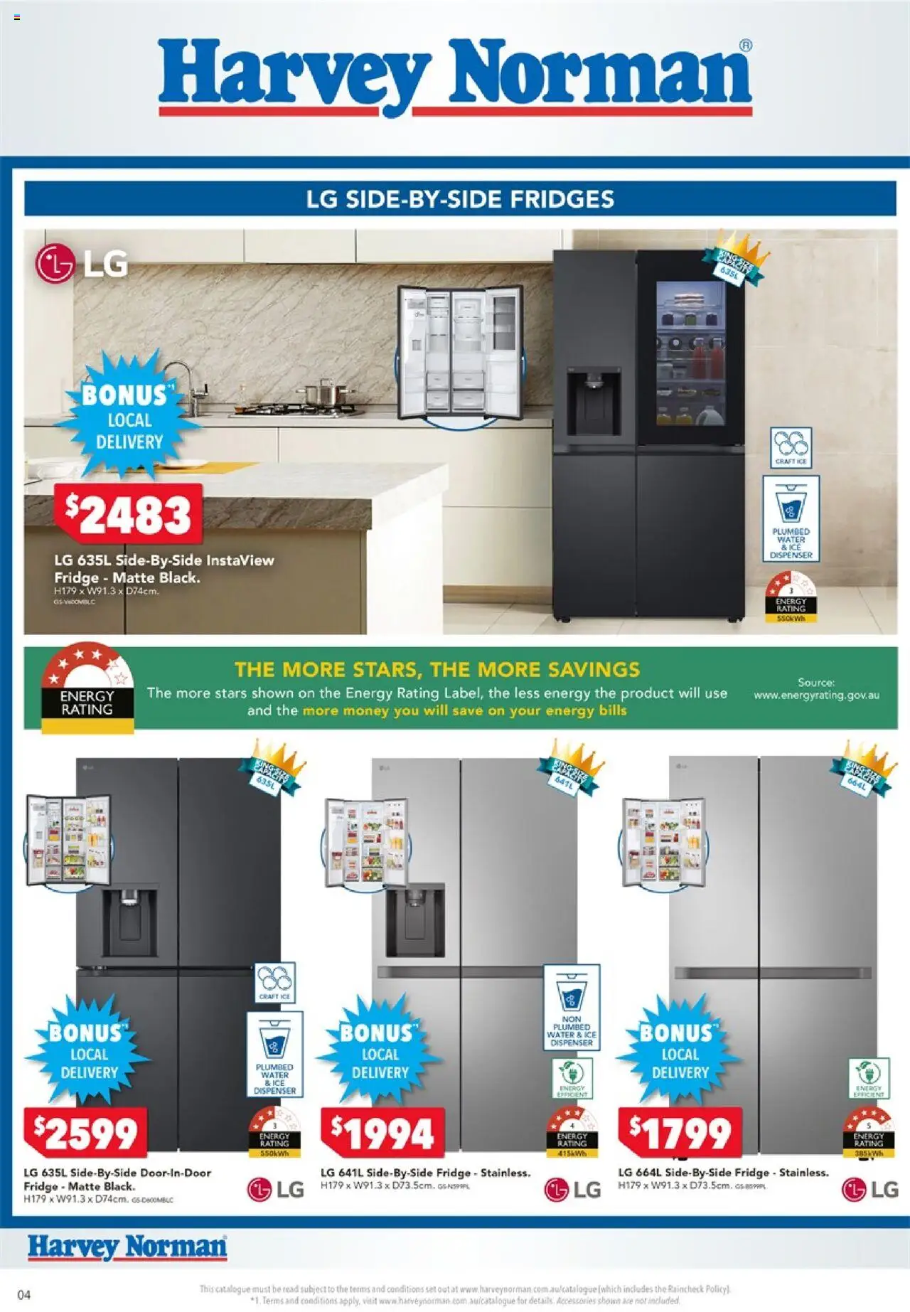 Harvey Norman catalogue - valid from 11.09.2025 | Page: 4 | Products: Water, Accessories, Fridge