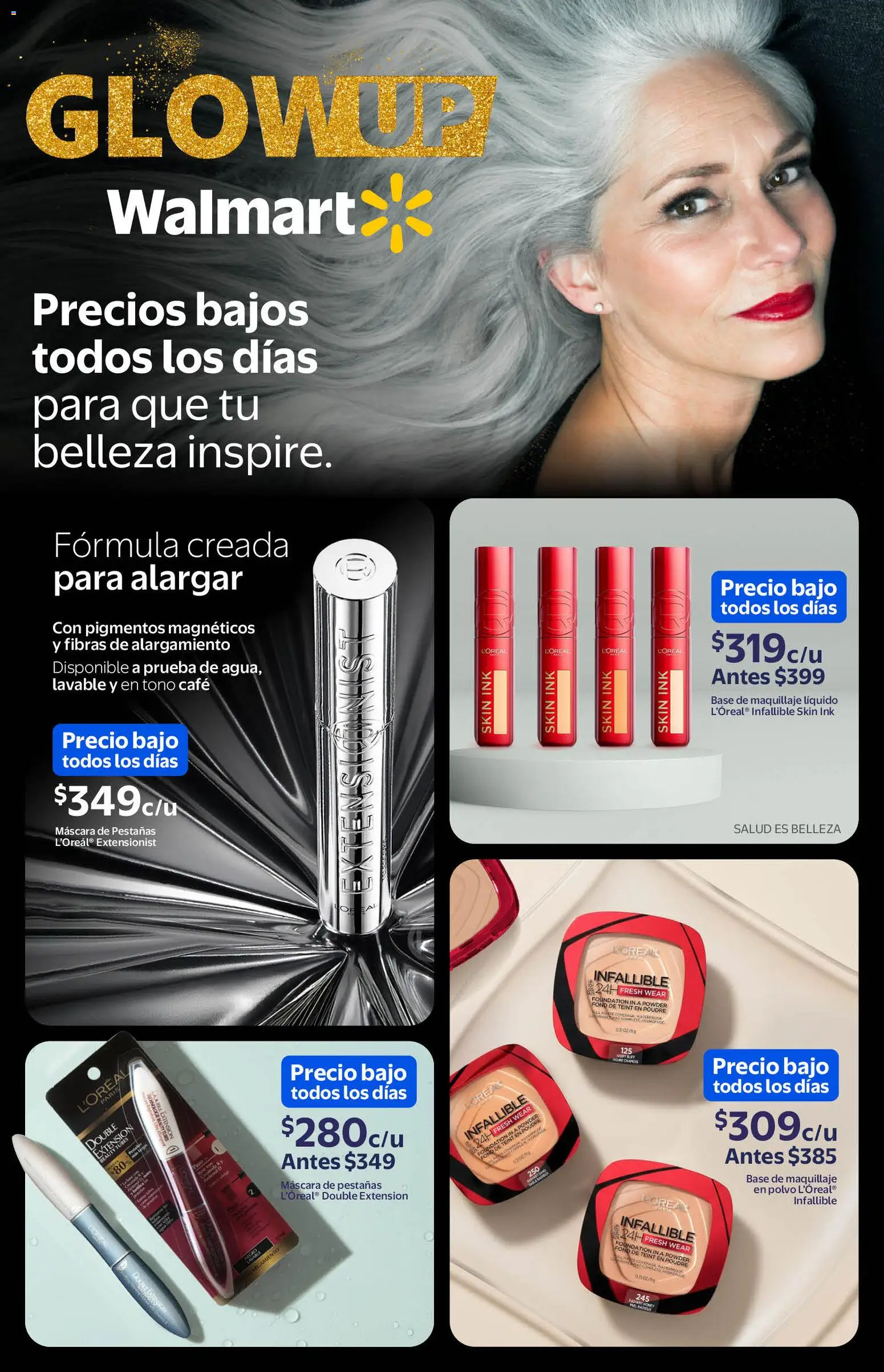 Nuevas ofertas de Walmart válidas en toda la República Mexicana desde el 11.02.2026. ¡Encuentra las mejores ofertas en Walmart folleto! | Página: 11 | Productos: Base de maquillaje, Máscara, Máscara de pestañas, Café
