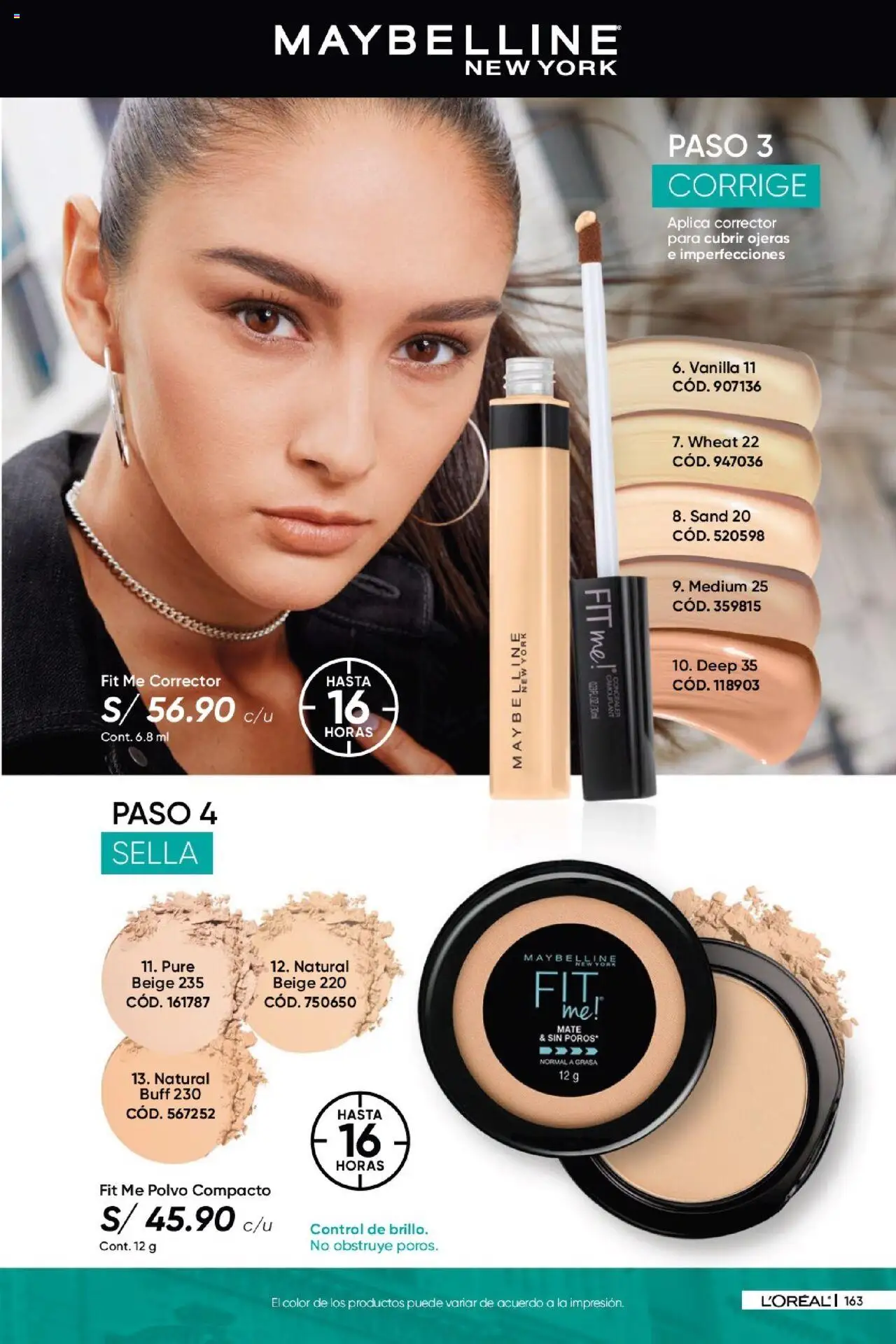 Catálogo Azzorti válido desde 17.06.2025 | Página: 165 | Productos: Corrector, Polvo