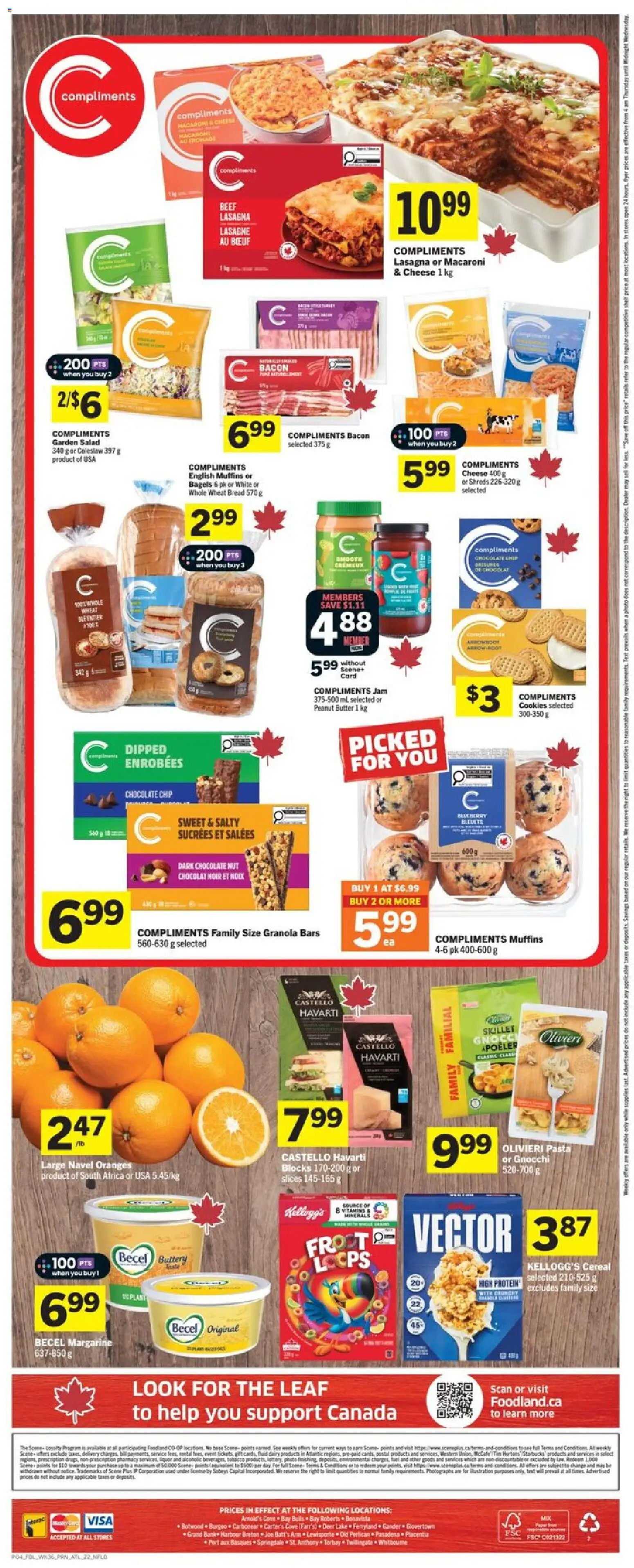 Foodland flyer valid from 01.01.2026 | Page: 2 | Products: Pasta, Fan, Cheese, Bread