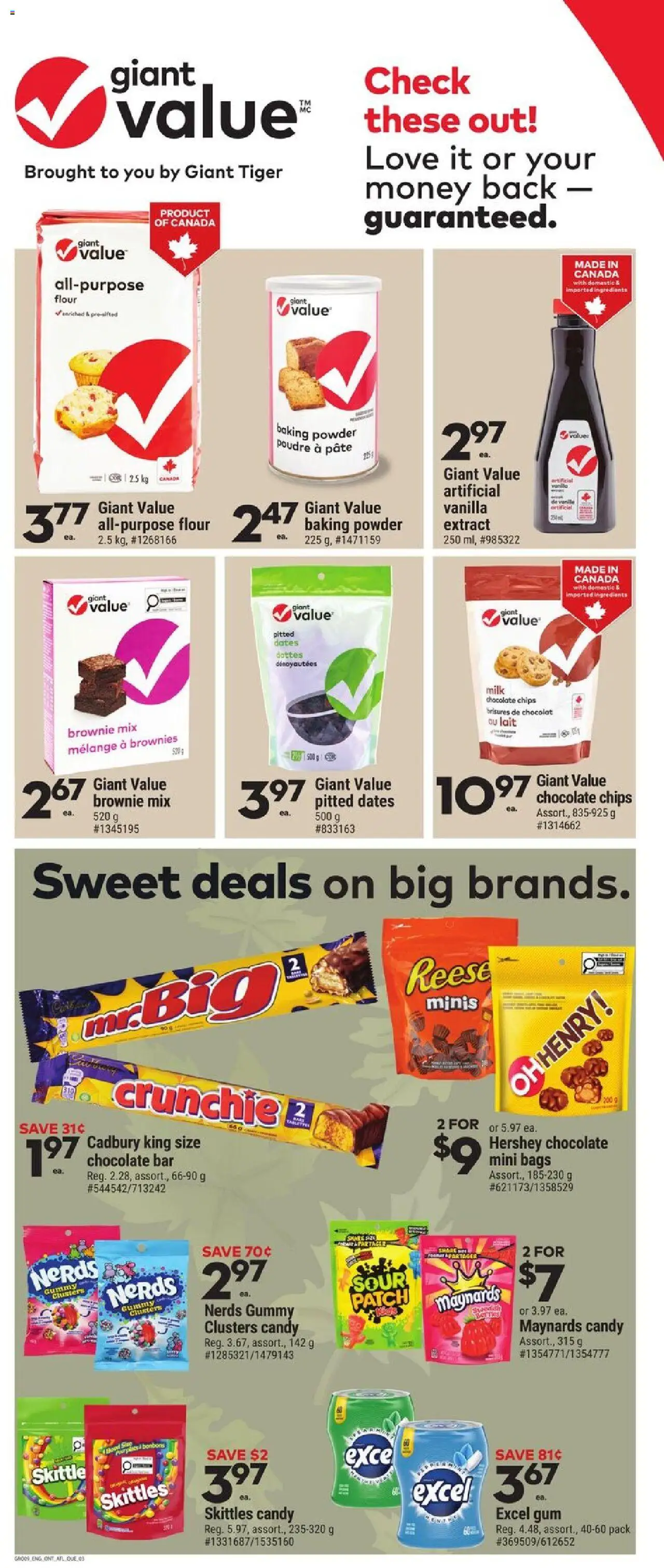 Giant Tiger flyer valid from 01.10.2025 | Page: 3 | Products: Chips, Powder, Milk, Chocolate