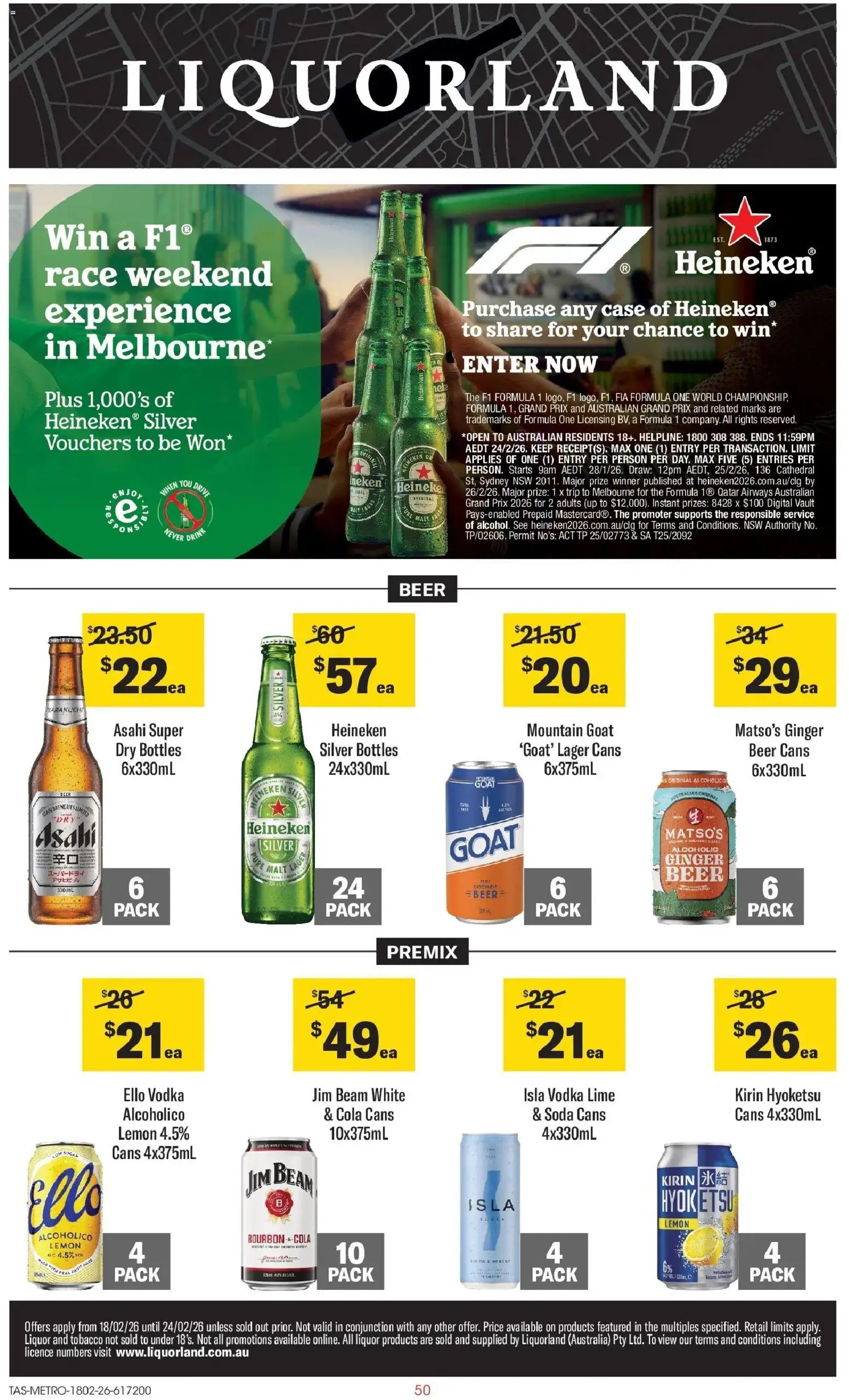 Coles catalogue - valid from 18.02.2026 | Page: 50 | Products: Ginger, Beer, Lime, Case