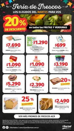 Vista previa Hipermercado Libertad - Feria de Frescos - NOA válido desde el 29.07.2025