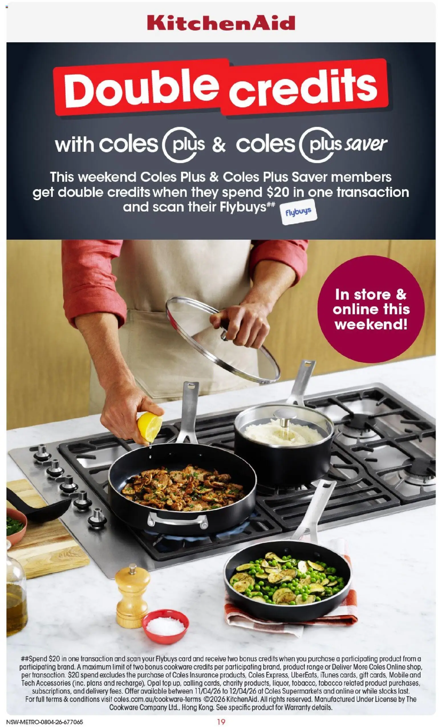 Coles catalogue - valid from 08.04.2026 | Page: 19 | Products: Cookware, Opal, Accessories, Mobile