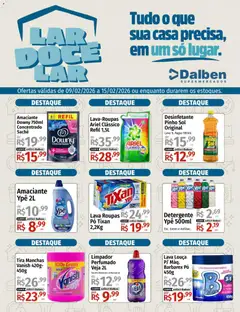 Supermercado Dalben - Ofertas Lar Doce Lar - Pré-Visualização do folheto da loja Supermercado Dalben, válido de 09.02.2026