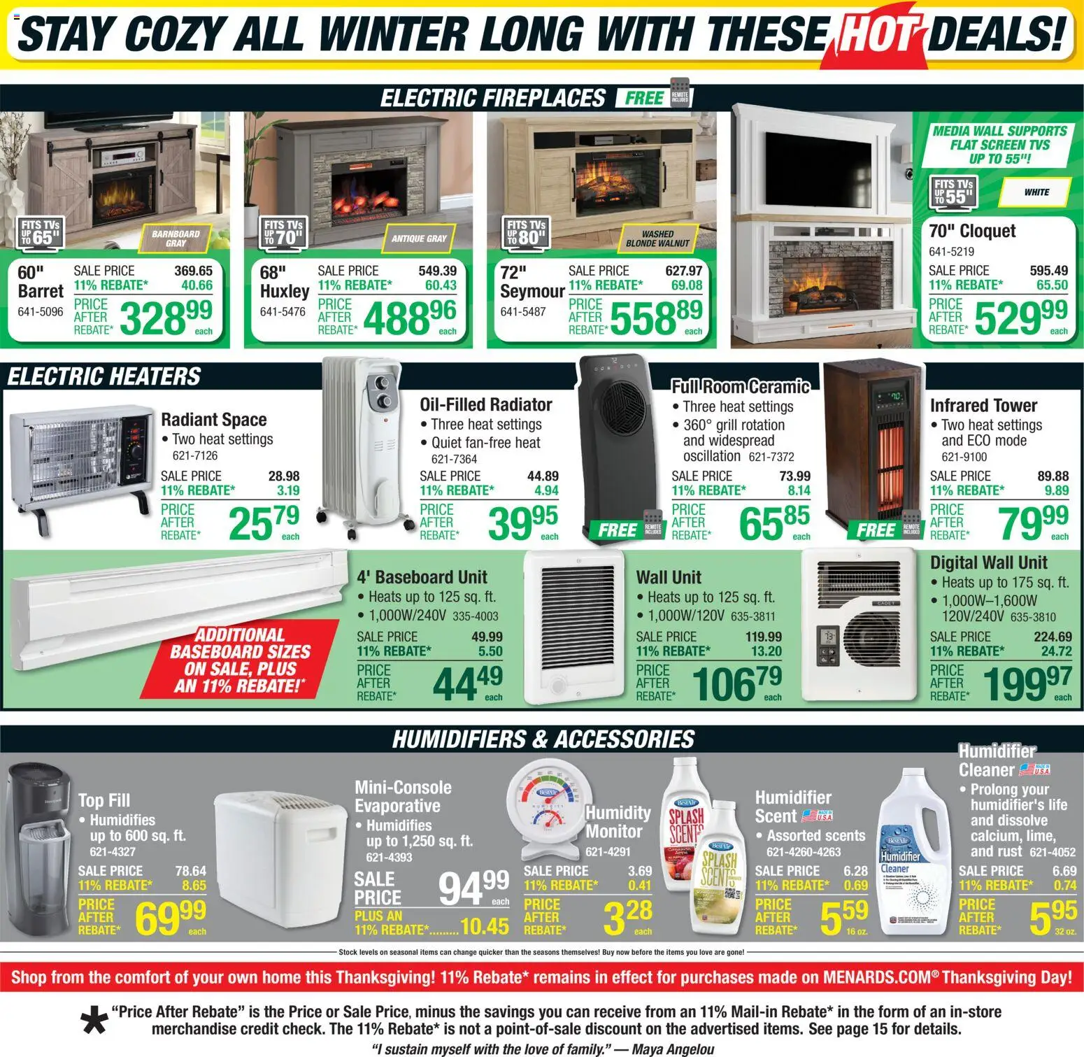 Menards Weekly Ad - valid from 13.11.2025 | Page: 6 | Products: Radiator, Monitor, Grill, Humidifier