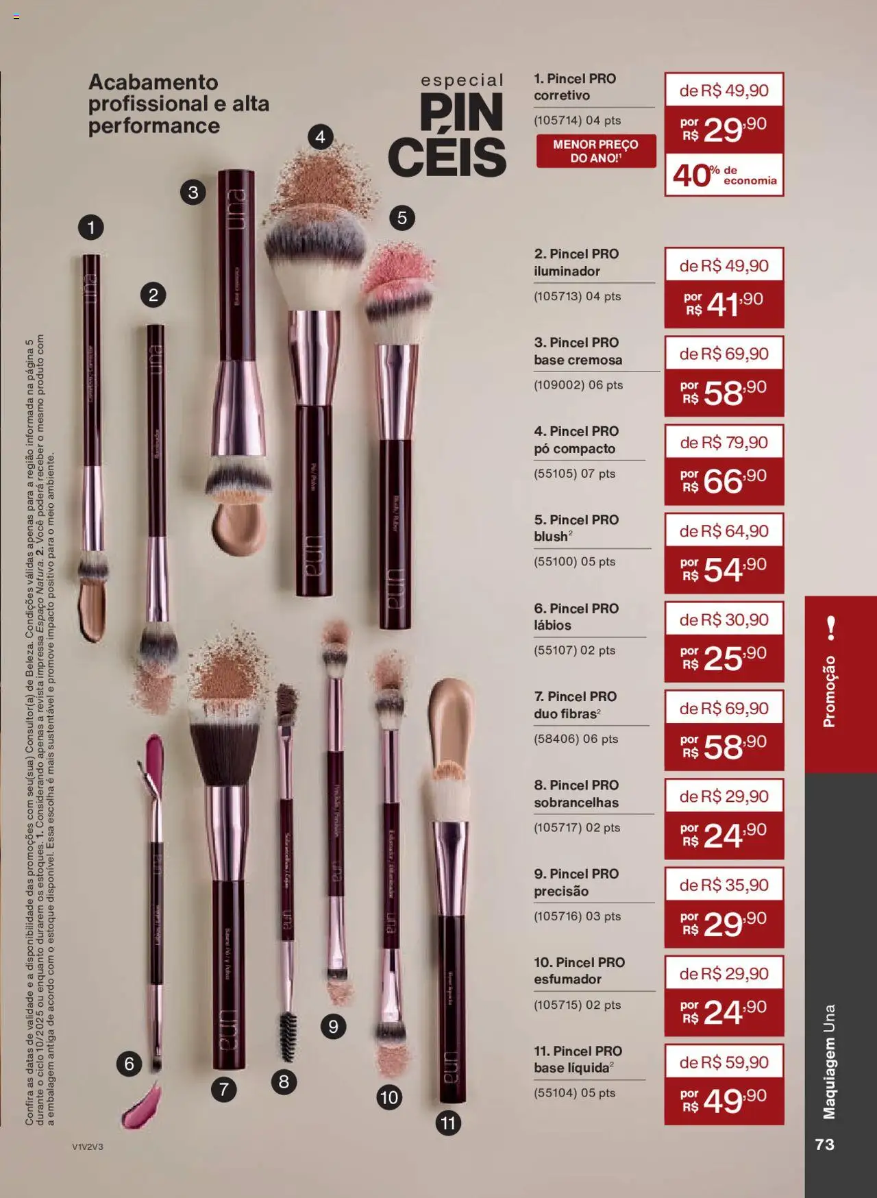 Natura Folheto - válido de 05.06.2025 | Página: 73 | Produtos: Pó compacto, Pó, Revista, Iluminador